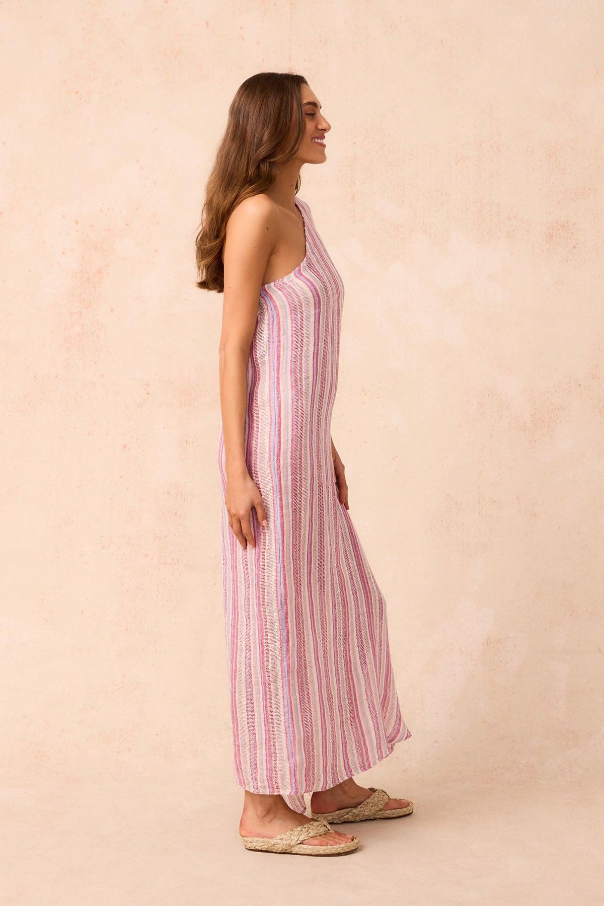 Grecian Maxi Dress - Pampa Stripe