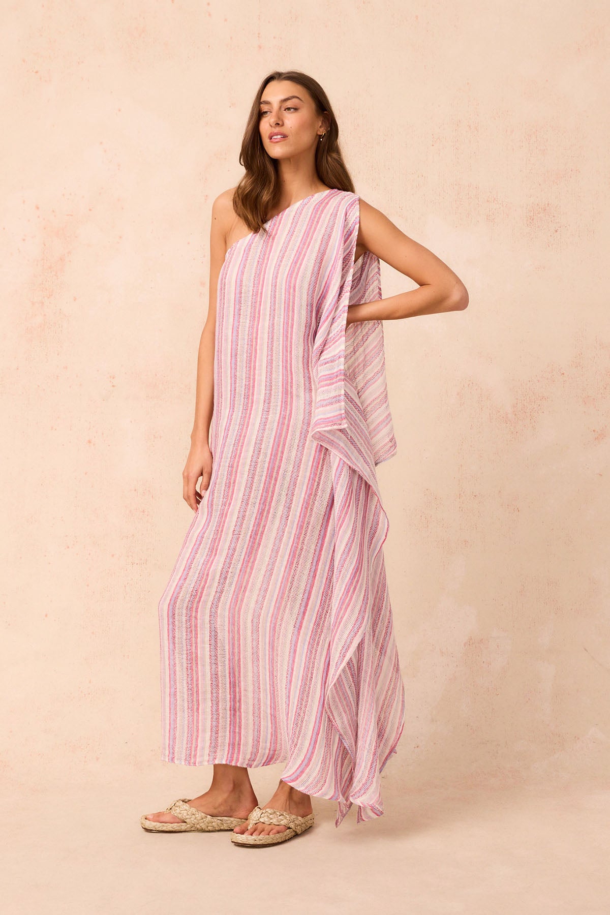 Grecian Maxi Dress - Pampa Stripe