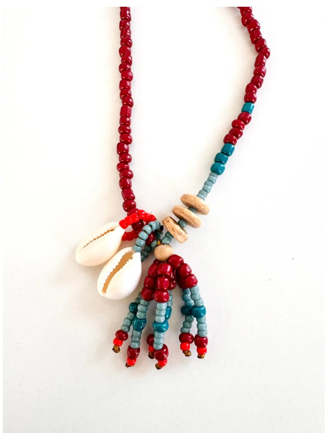 Long Sautoir Bliss Necklace — Red