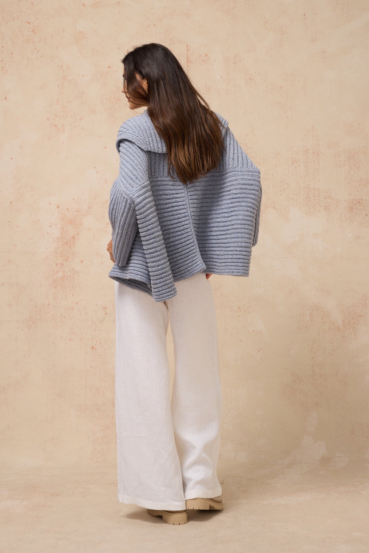 Gusty Wool Jacket - Light Denim