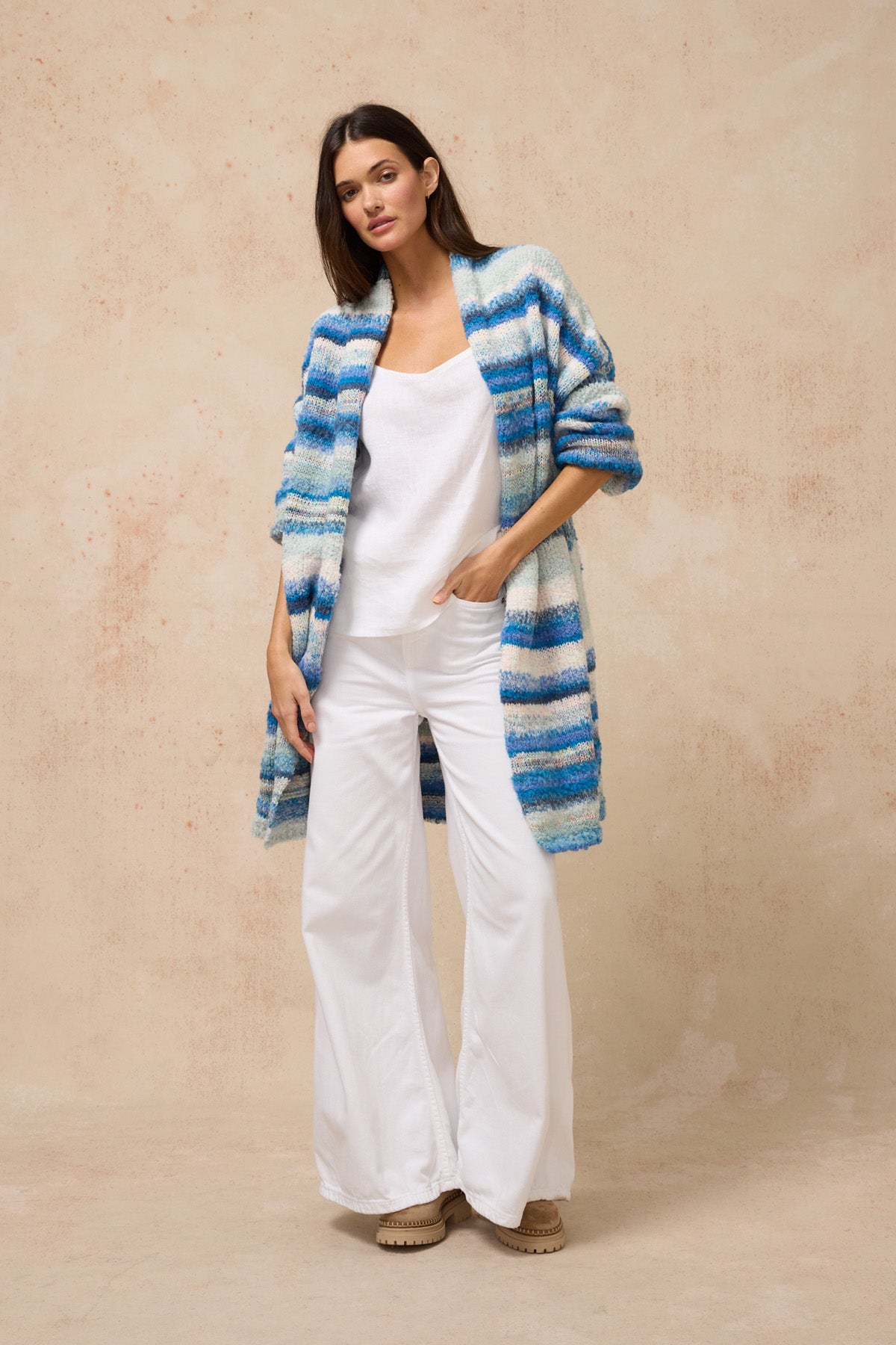 Aura Coat - Blue Multi