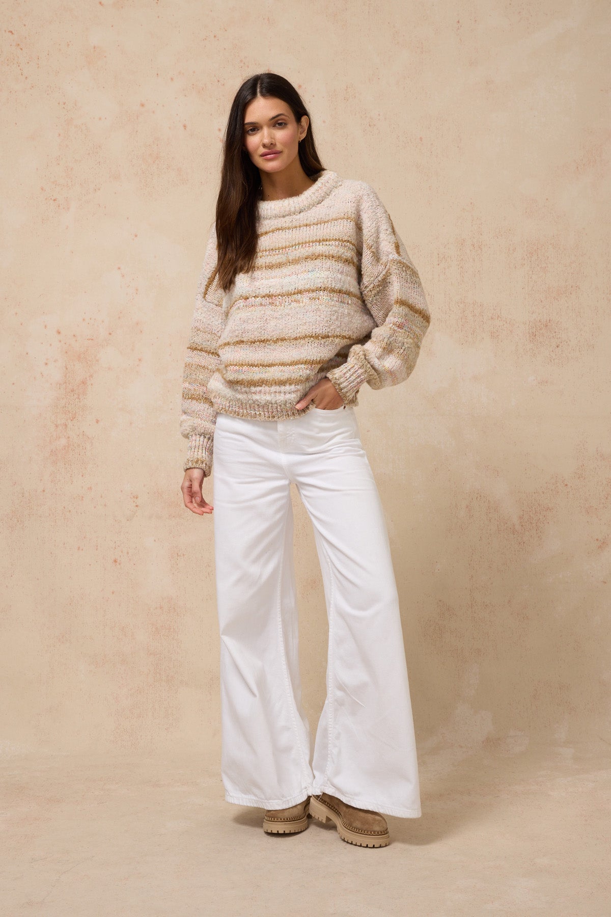 Zephyr Sweater - Stone Multi