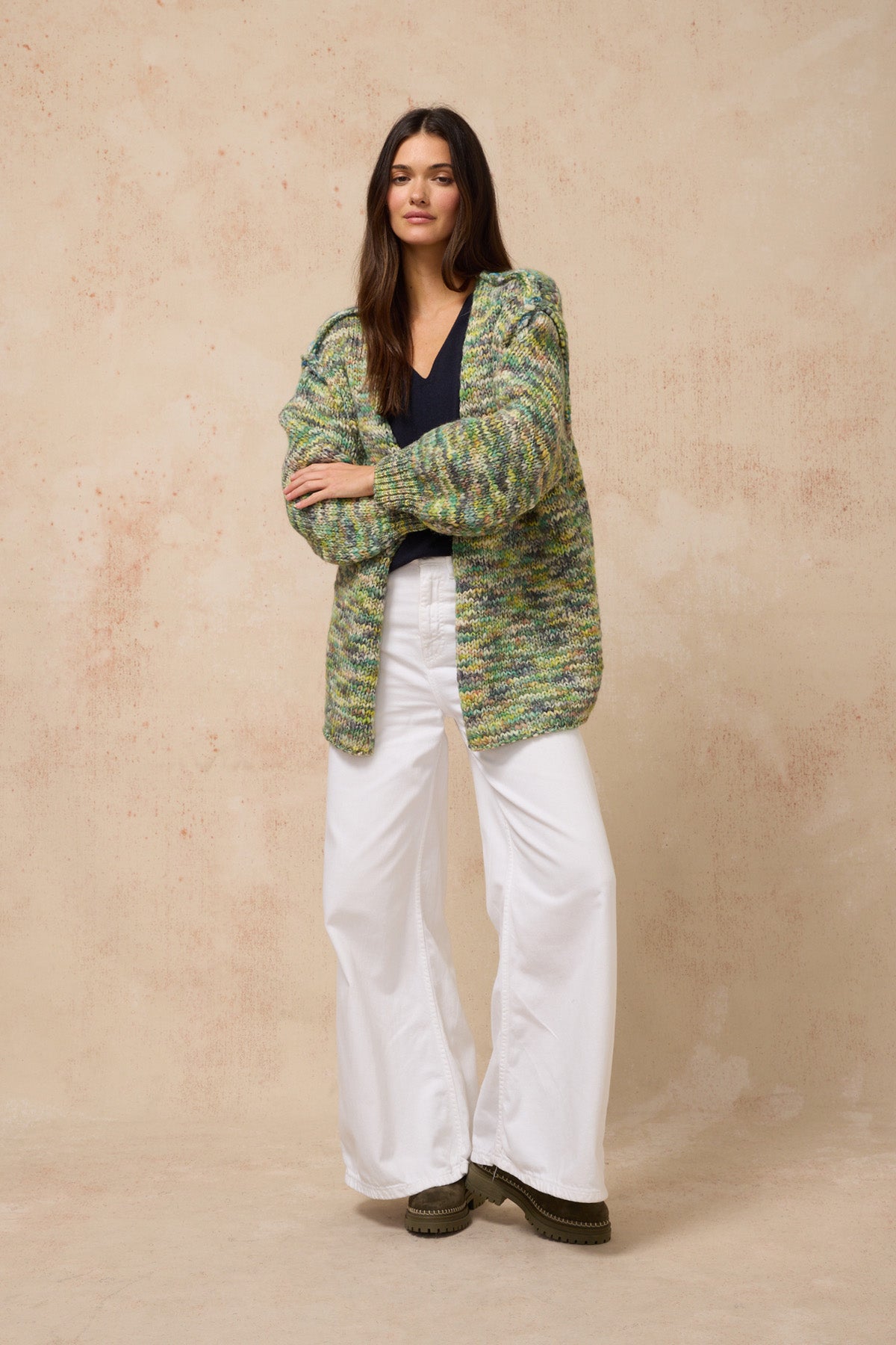 Cali Cardigan - Green Multi