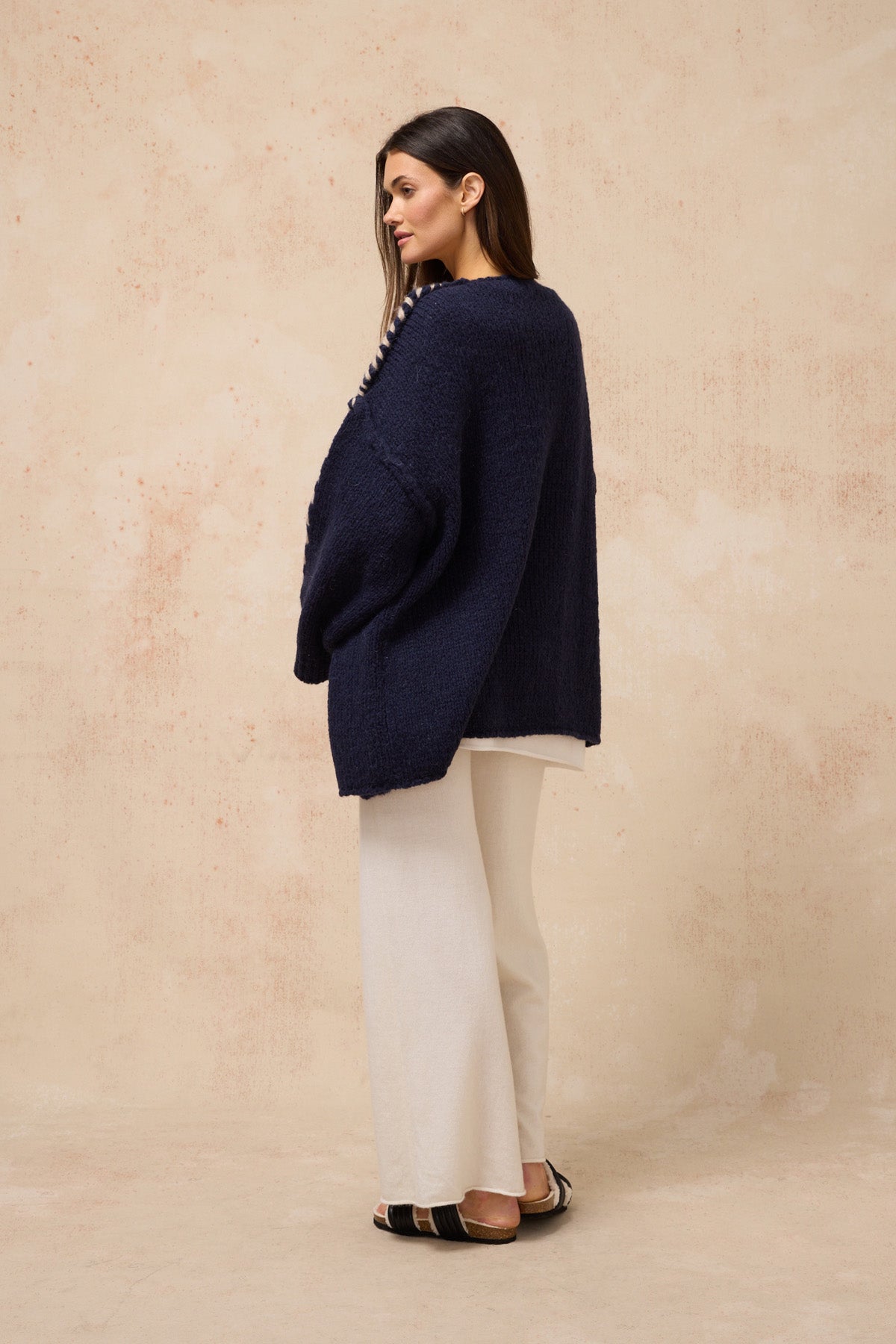 Bisou Cardigan - French Navy