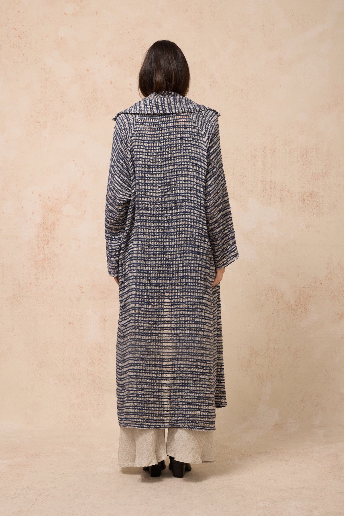 Raglan Duster Coat - Cestino Blue Notte