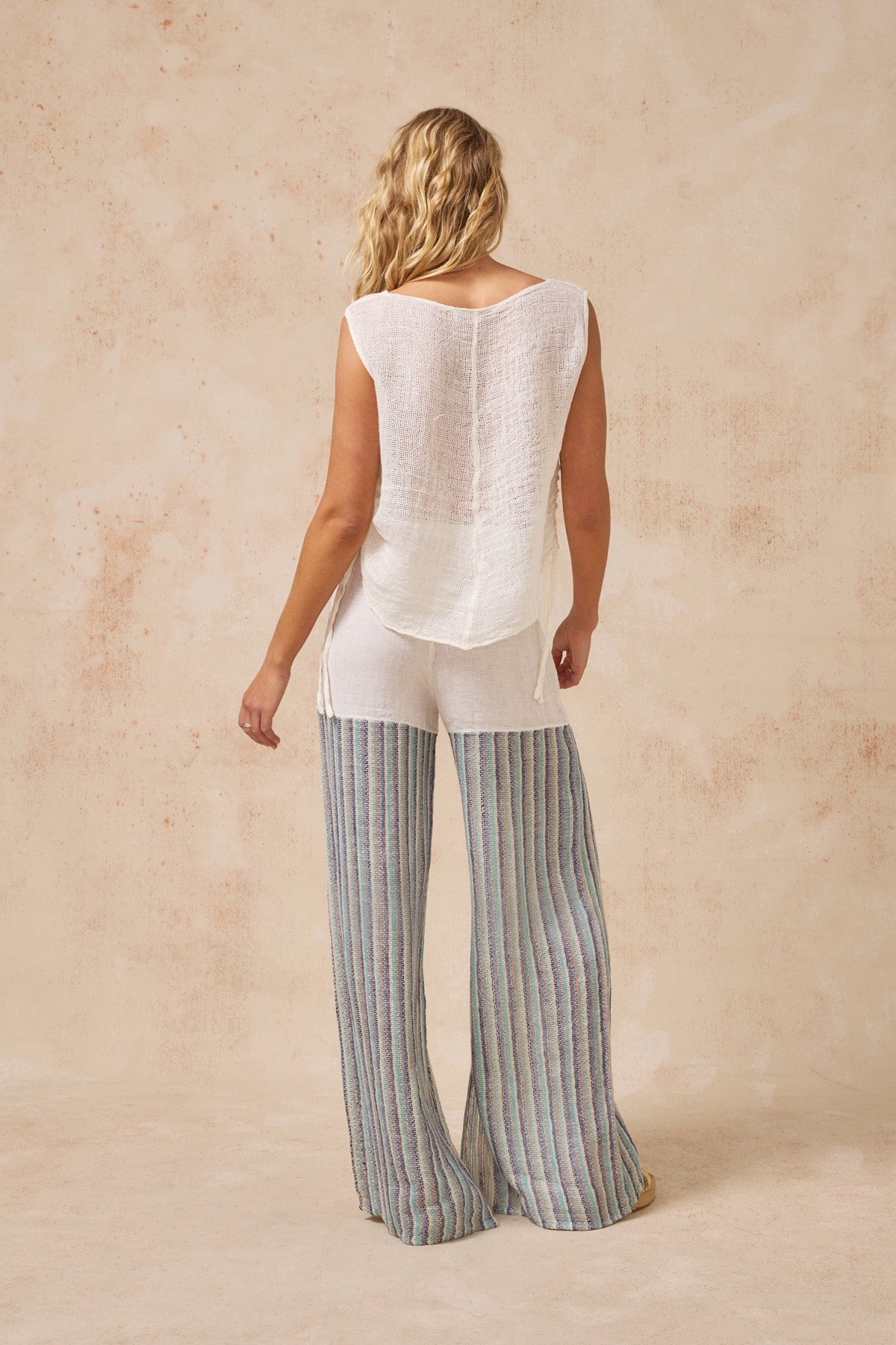 Ozzonto Pant - Battista Panna/Aqua - LAST PAIR - Size Small