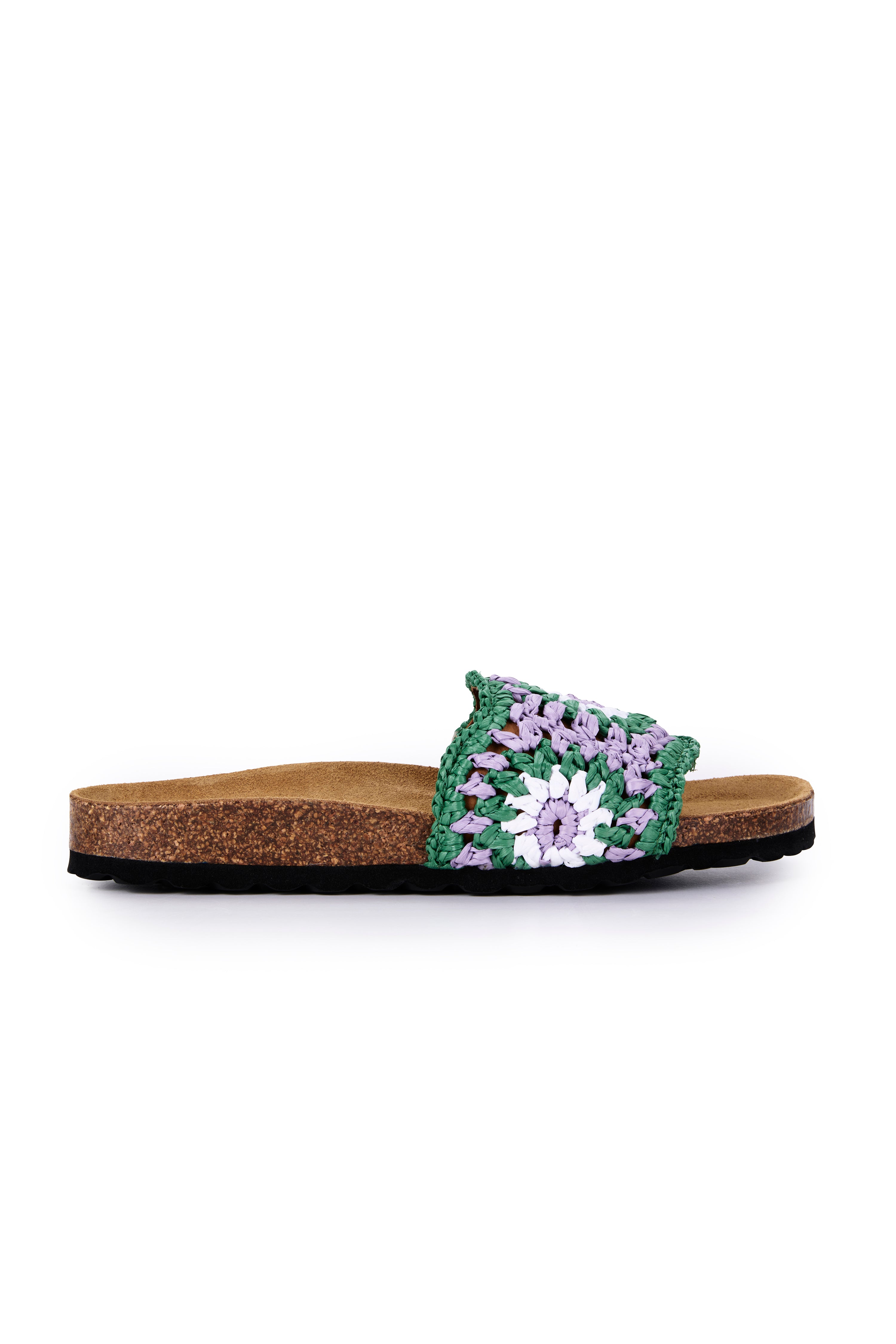 Laze Slide - Green/Jacaranda - LAST PAIR - Size 38