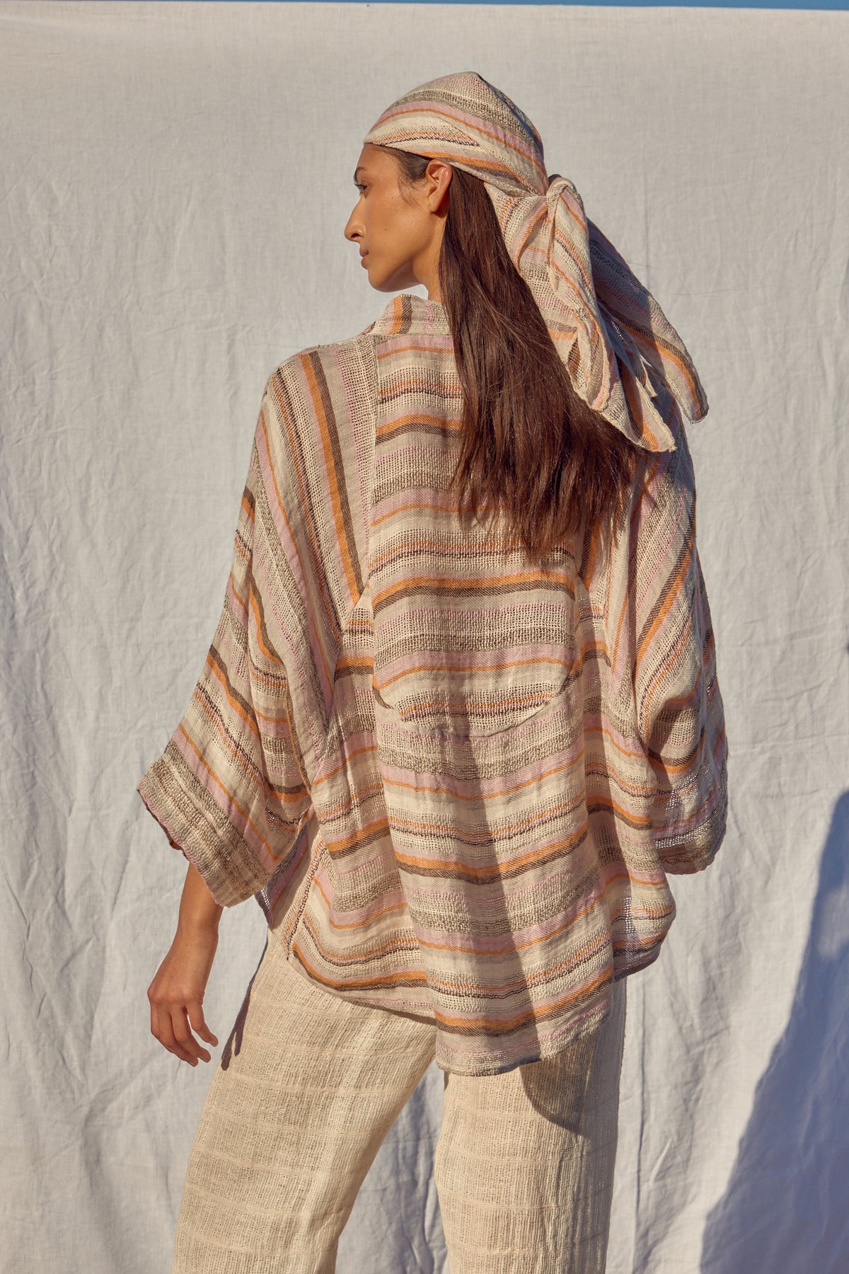 Mantle Jacket- Fez Stripe
