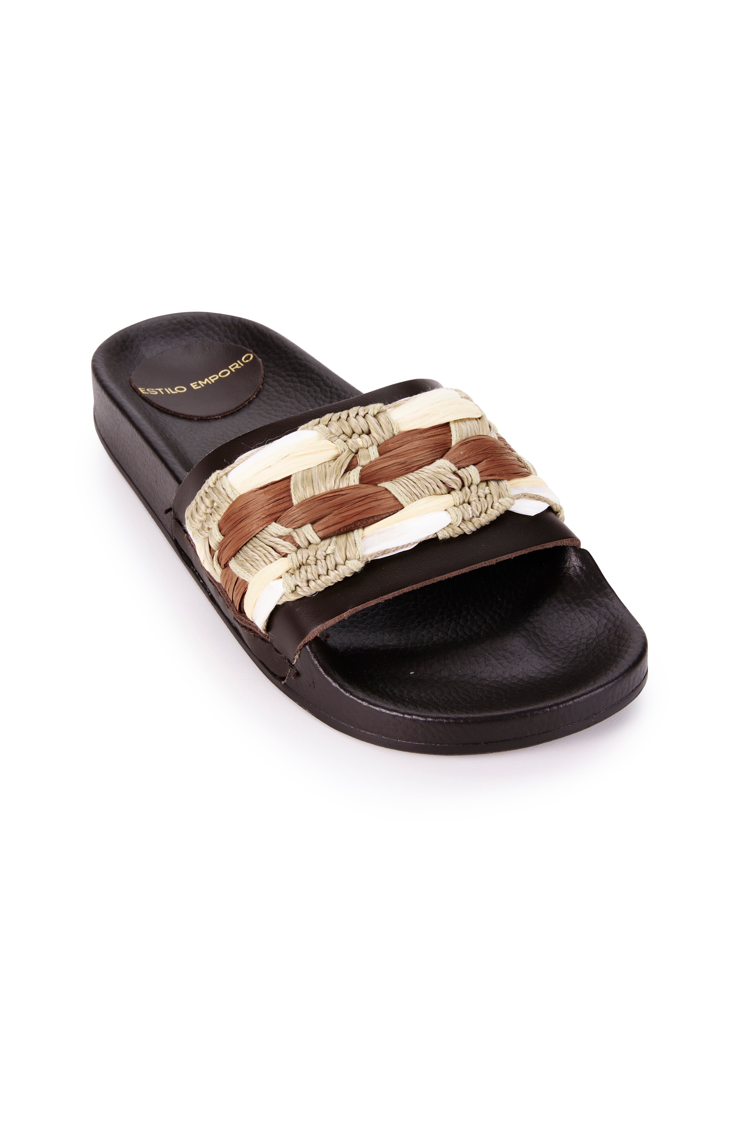 Malibu Slide - Chocolate Multi - LAST PAIR - Size 37