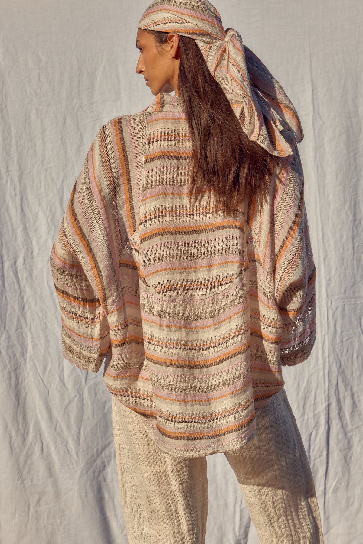 Mantle Jacket- Fez Stripe