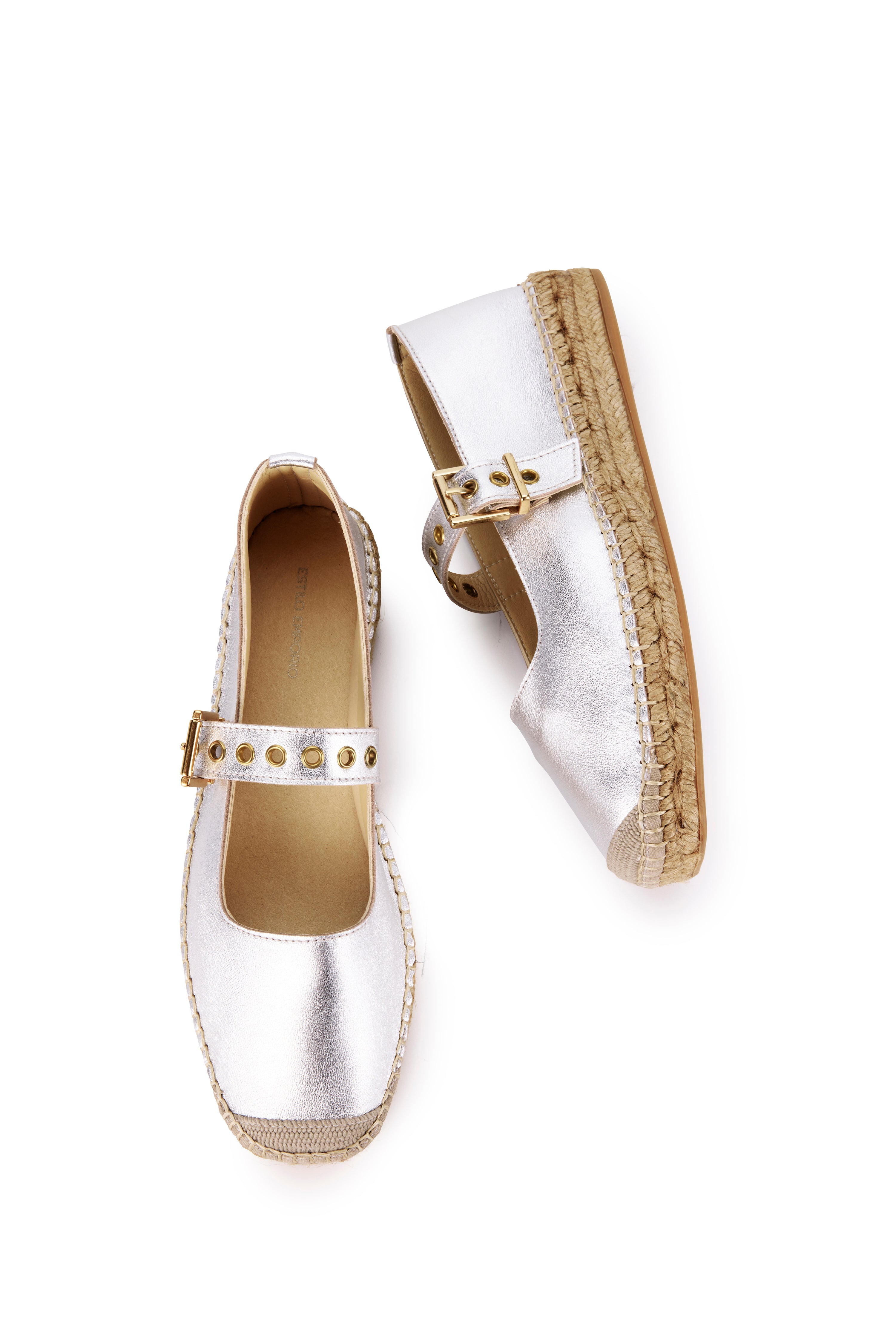 Margeux Espadrille Flat - Silver