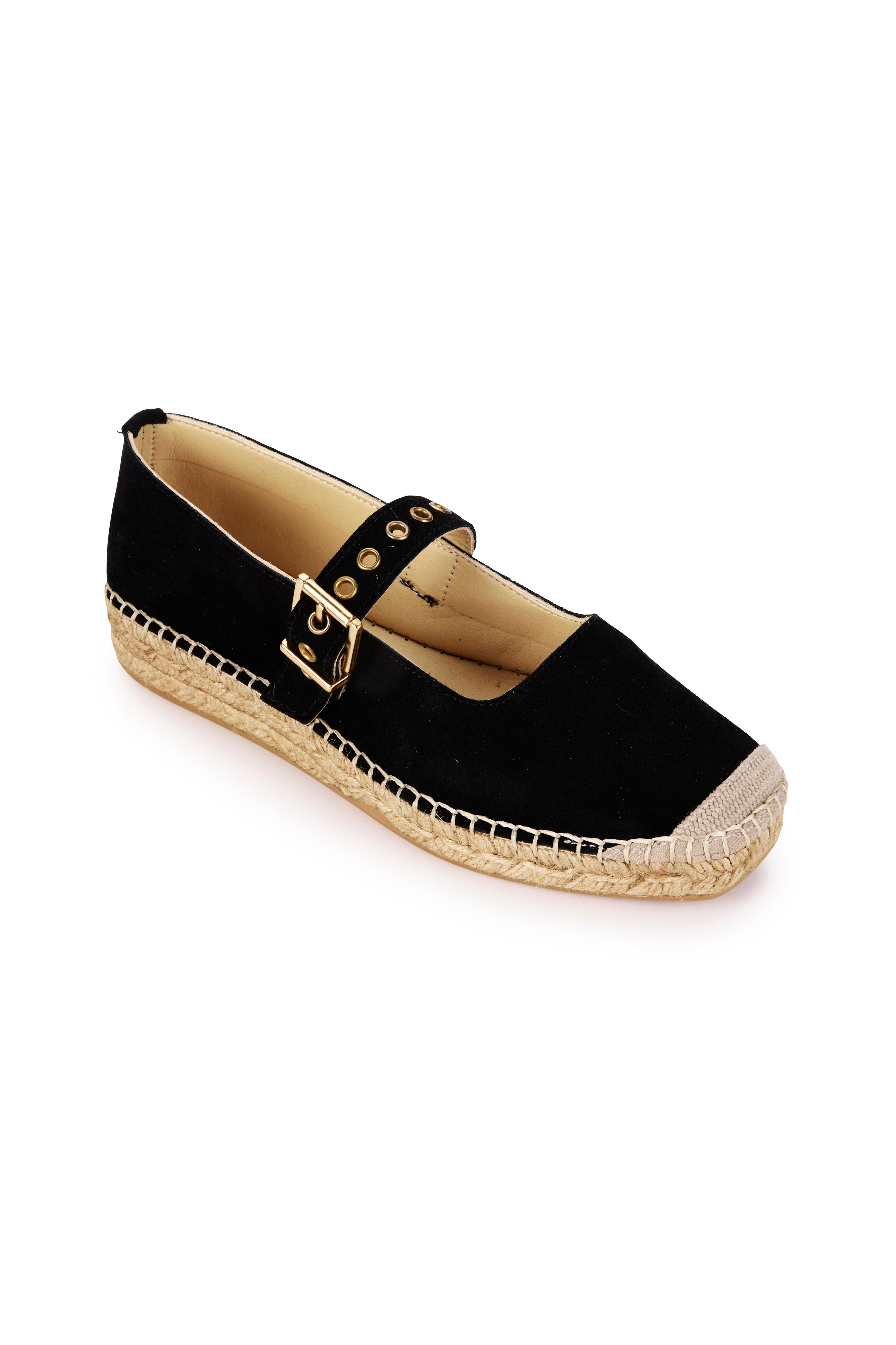 Margeux Espadrille Flat - Black