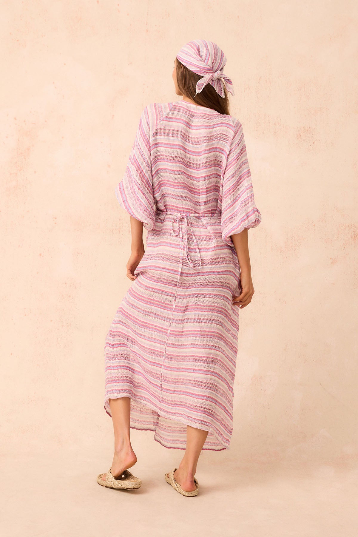Maxi Ainu + Duster - Pampa Stripe