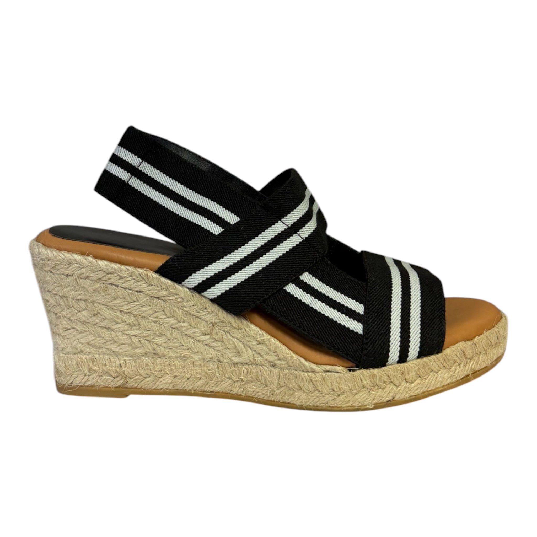 Elastico Espadrille - Black and Natural