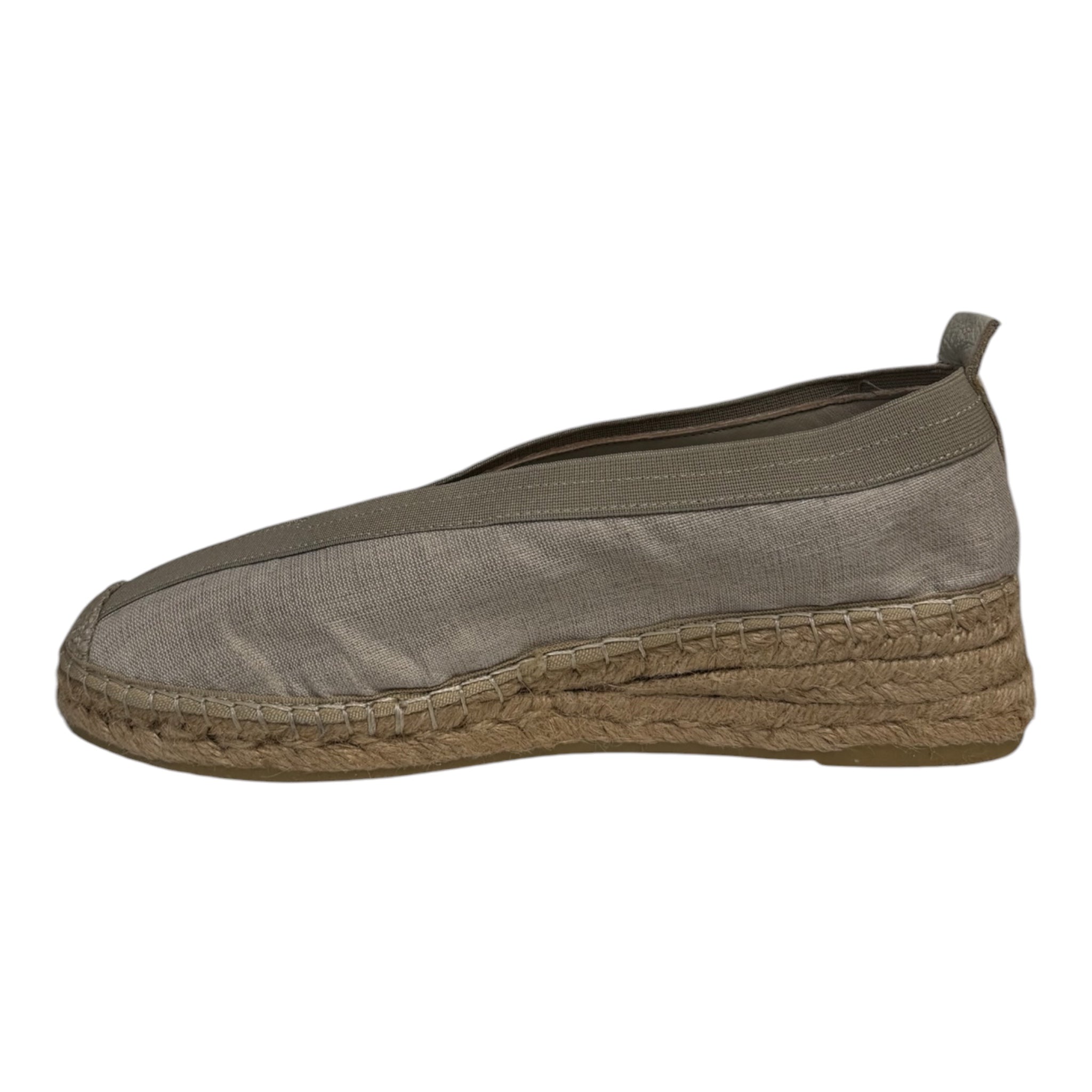 Linen Elastico Flats - Natural