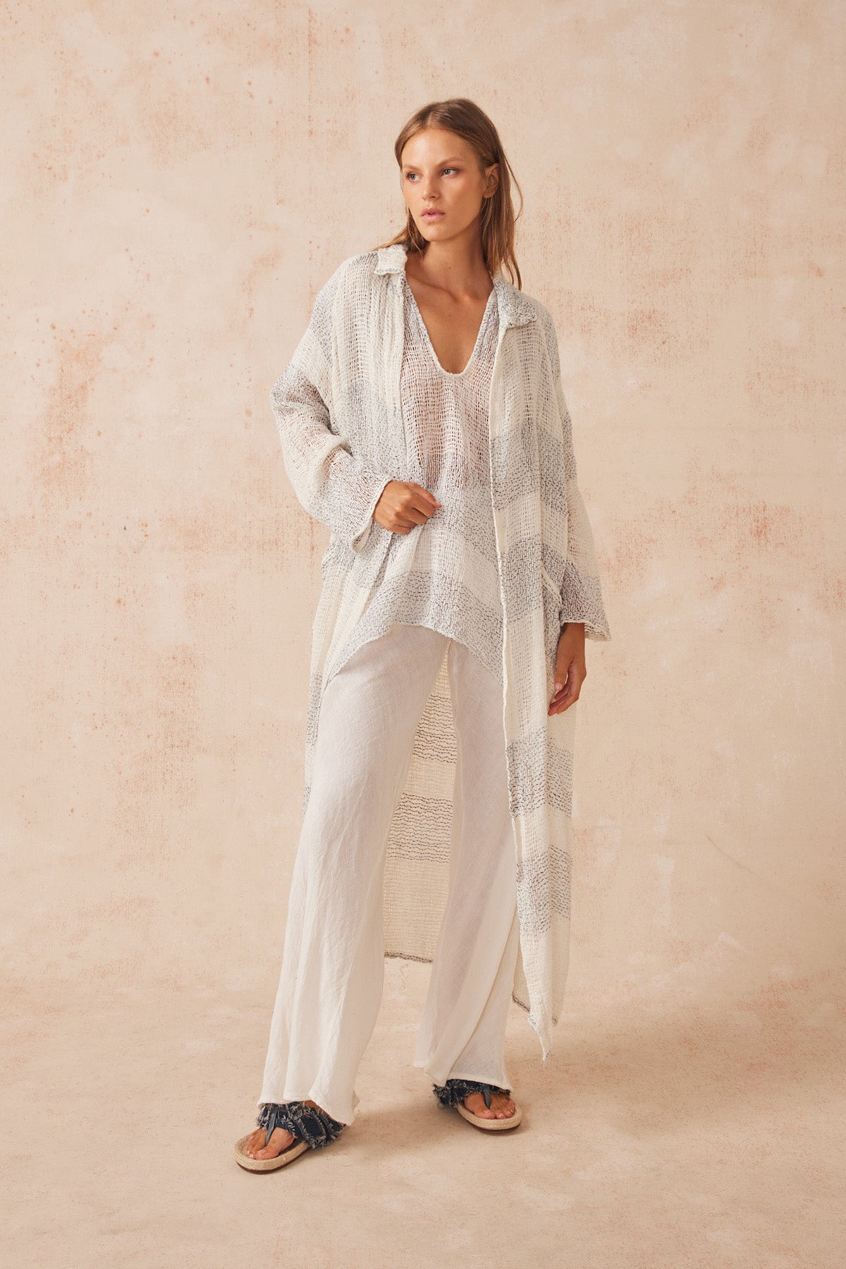 Raglan Duster Coat - Lecche Oceano