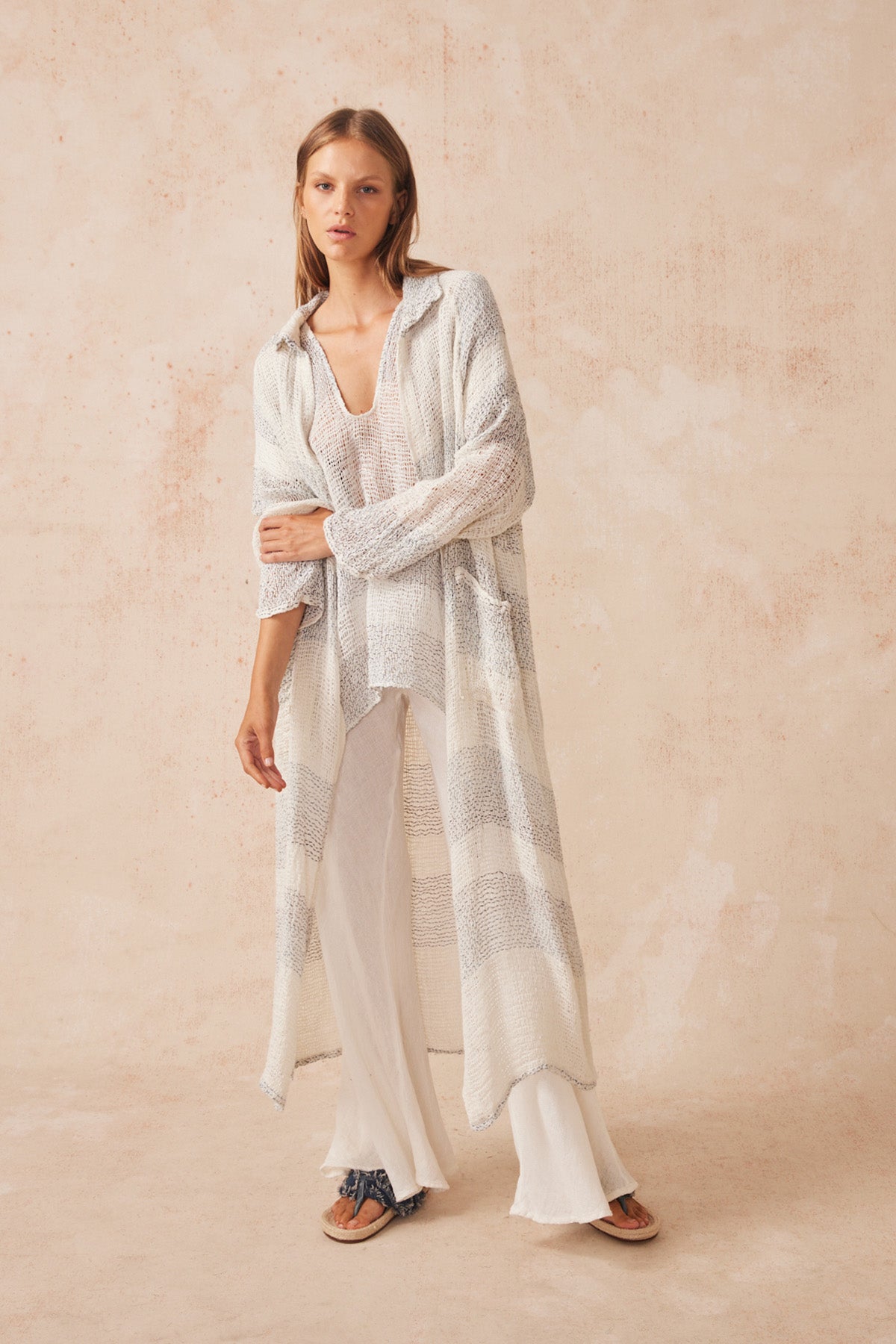 Raglan Duster Coat - Lecche Oceano