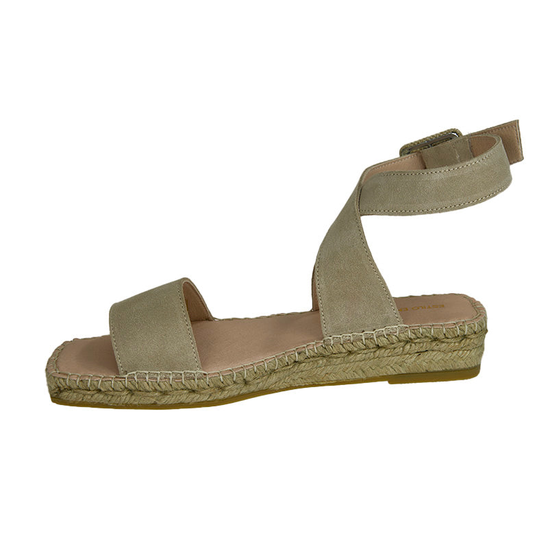 Remi Suede Sandal - Stone - Sample Size 37