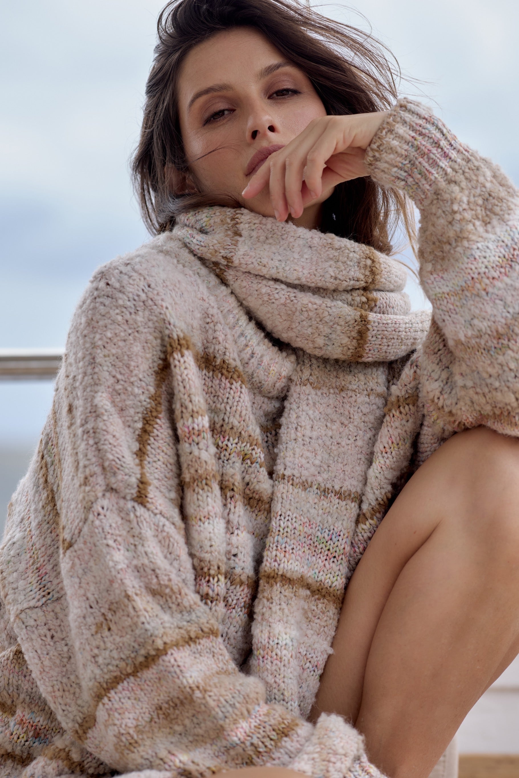 Zephyr Scarf - Stone Multi