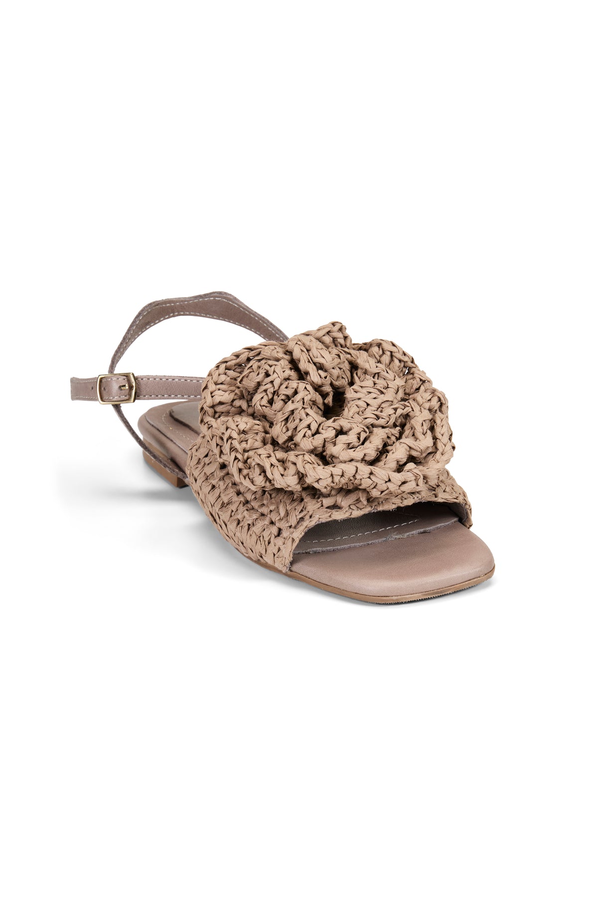 Anthea Raffia Sandal - Taupe