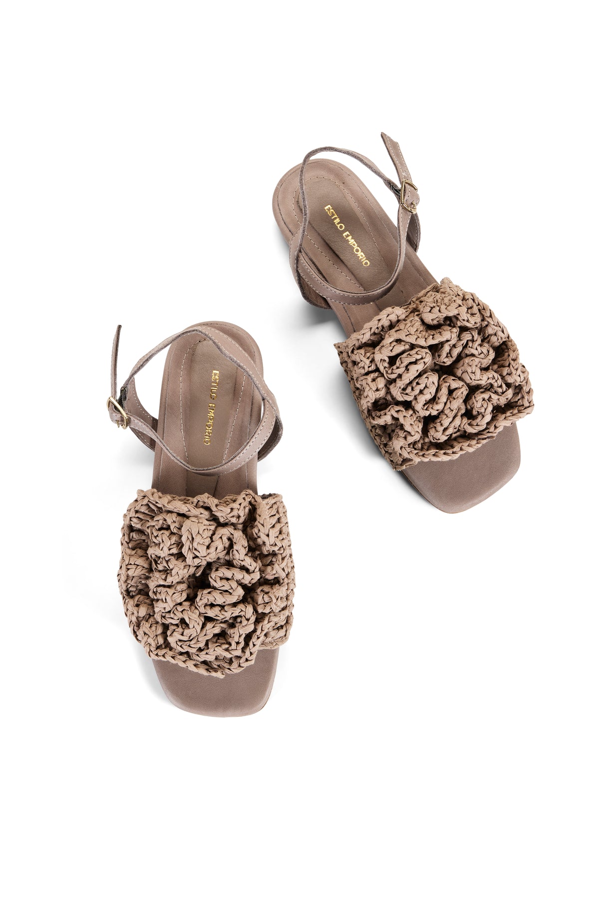 Anthea Raffia Sandal - Taupe