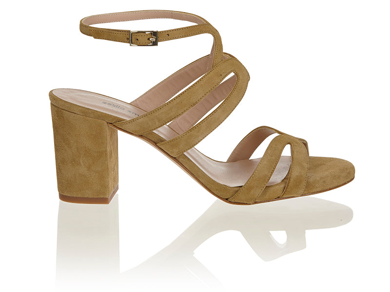 Alia Heel - Camel Suede