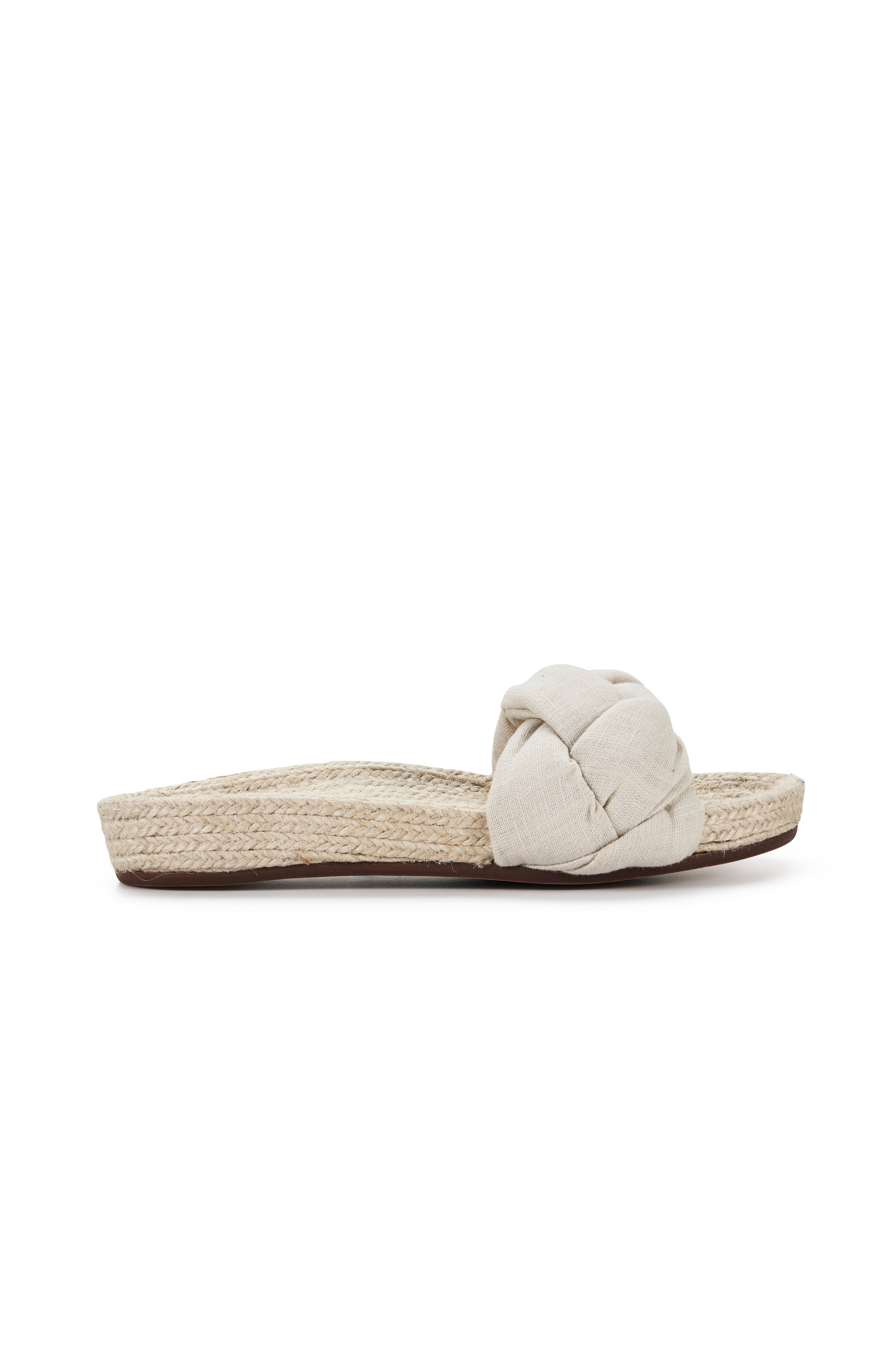 Nicola Espadrille Flat - Oatmeal