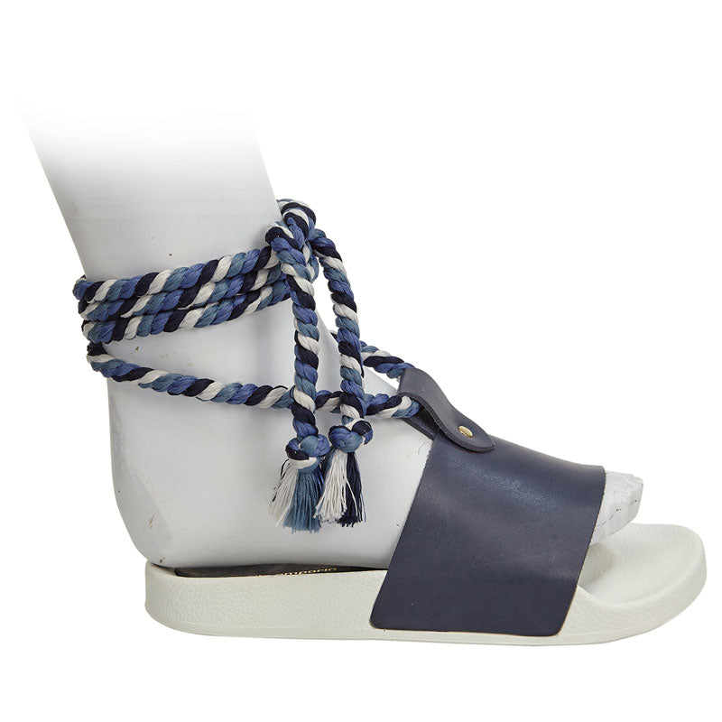 Rope Wrap Sandal - Navy and Blue - Sample 37
