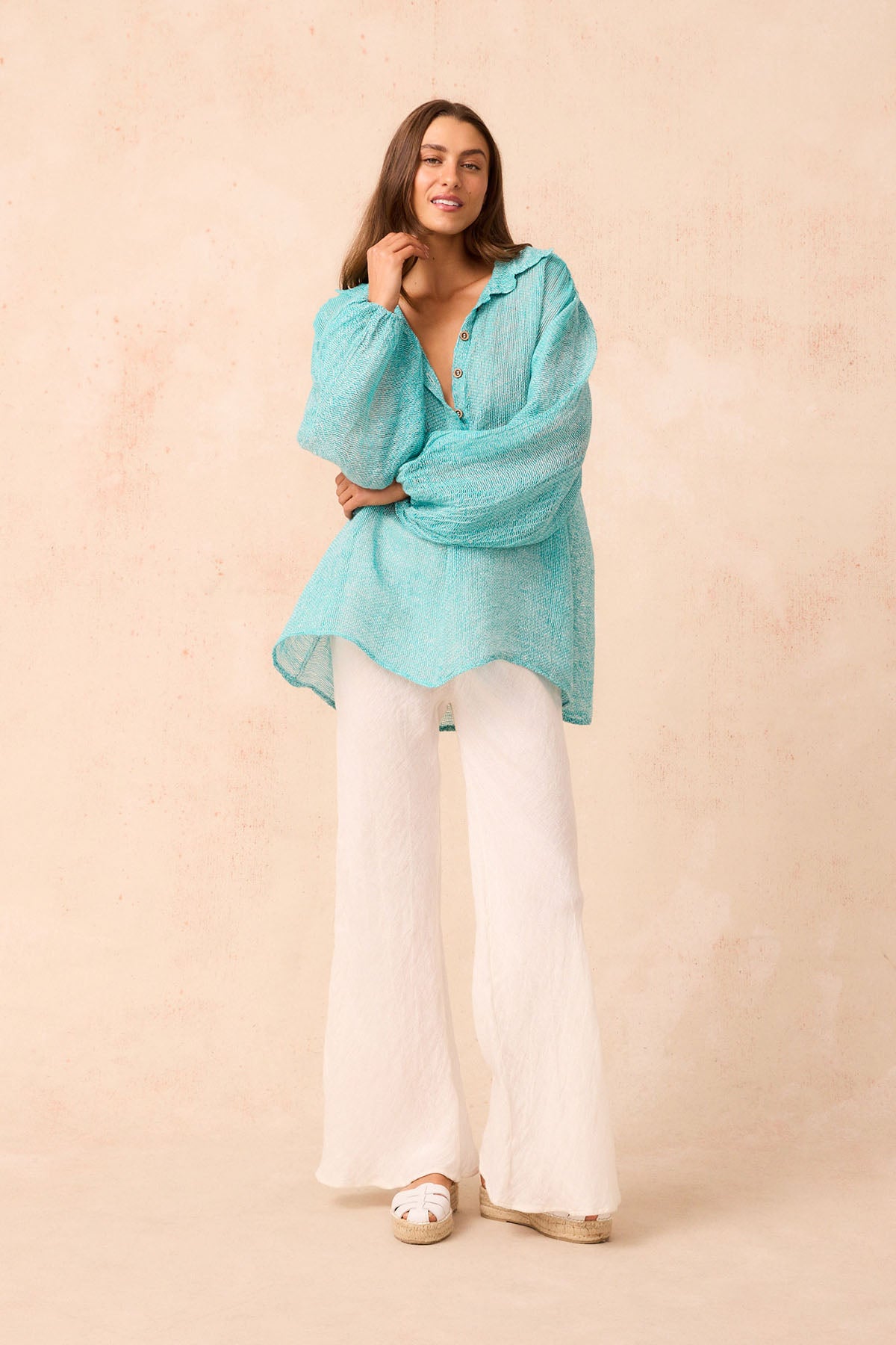 Novo Flare Pant - Brasile Panna