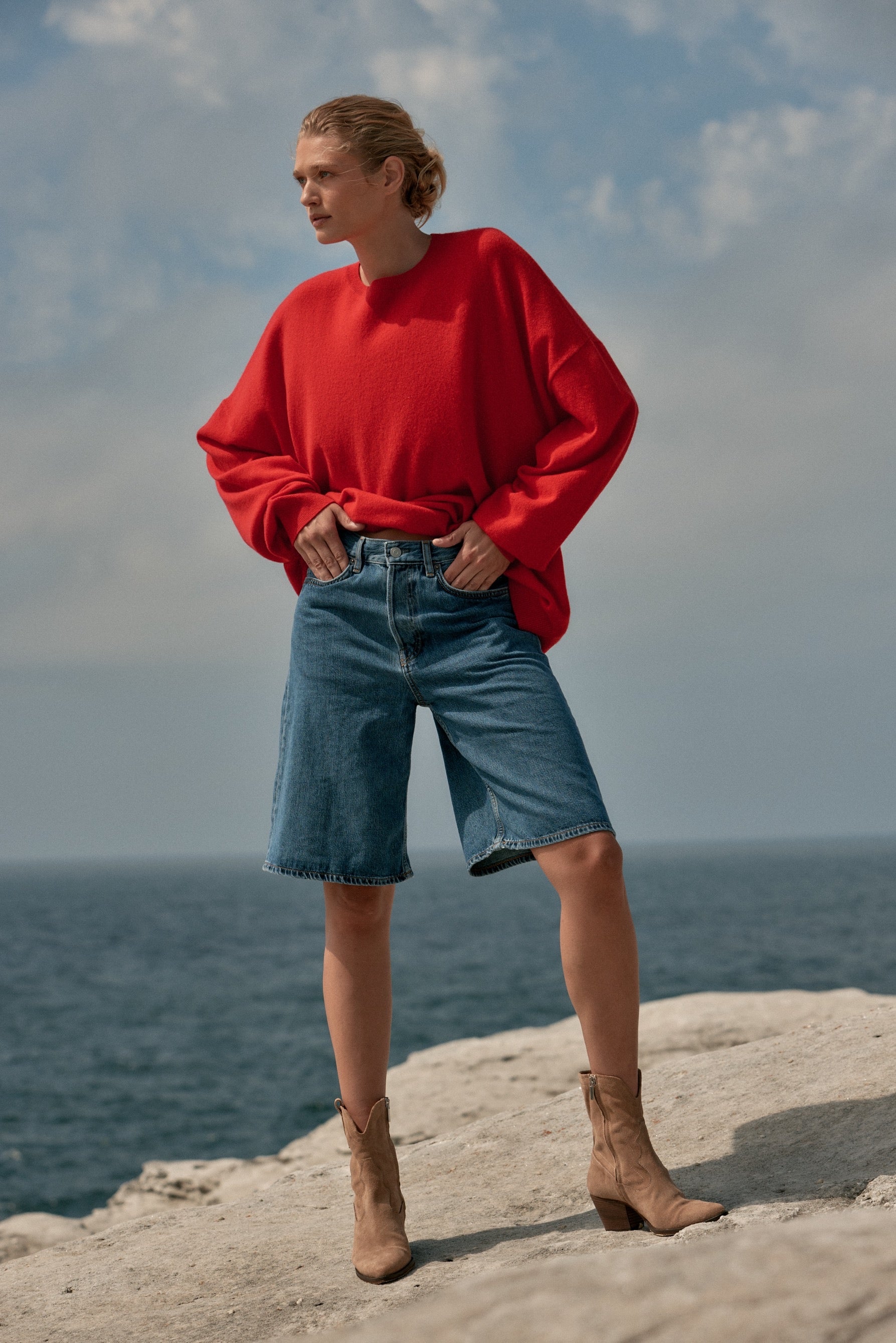 Tavi Cashmere Sweater - Red