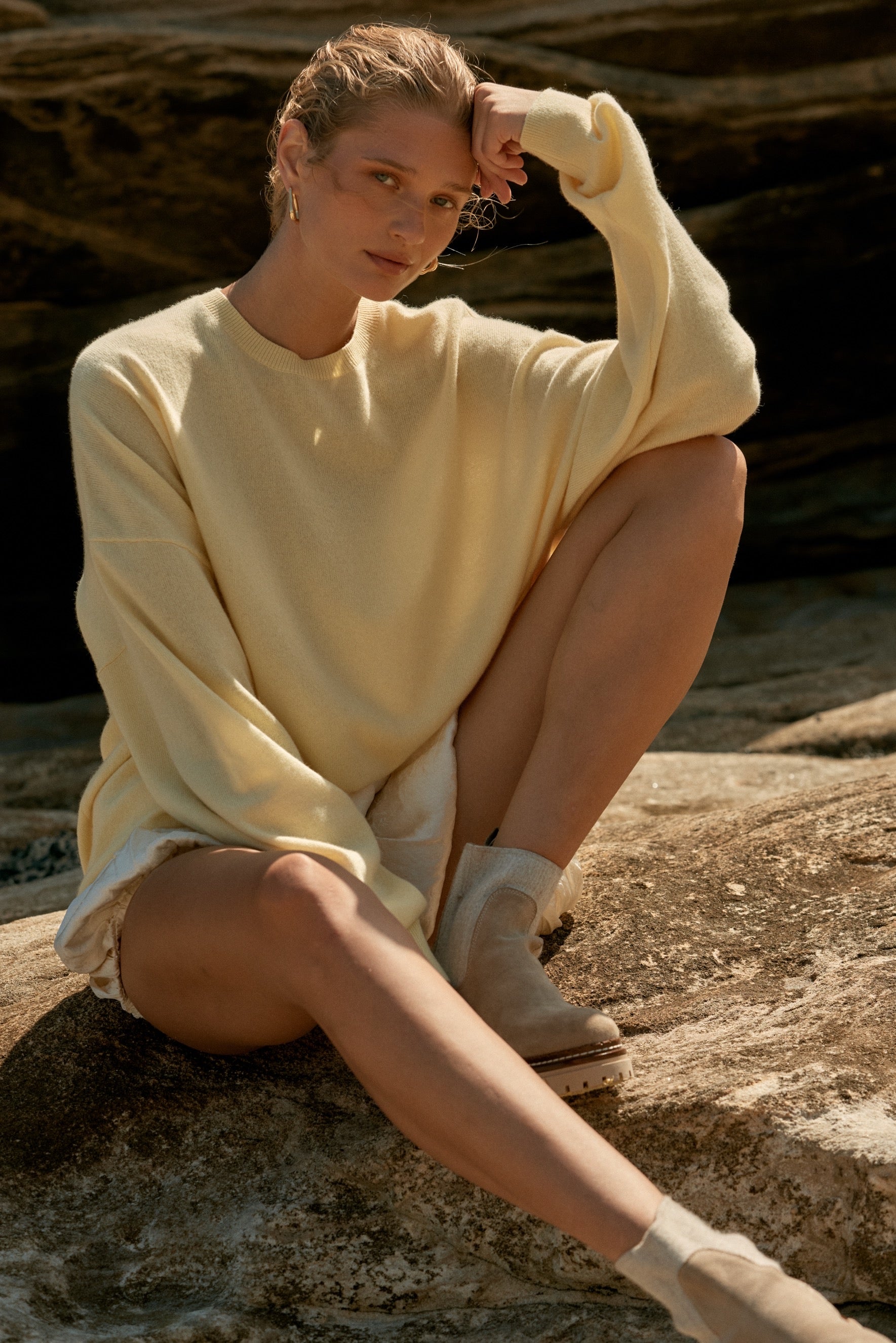Tavi Cashmere Sweater - Butter