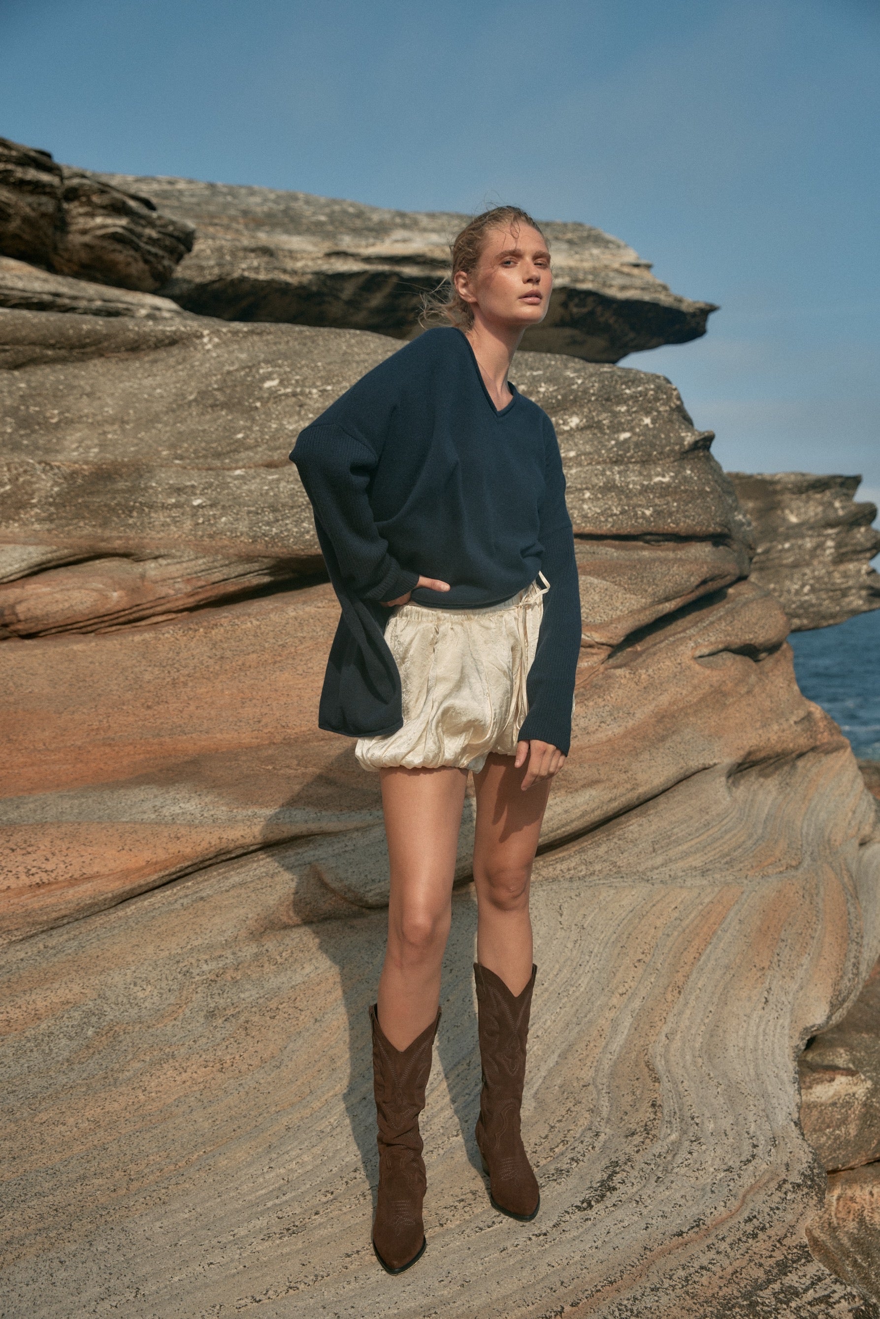 Zoe Cashmere Jumper - Navy