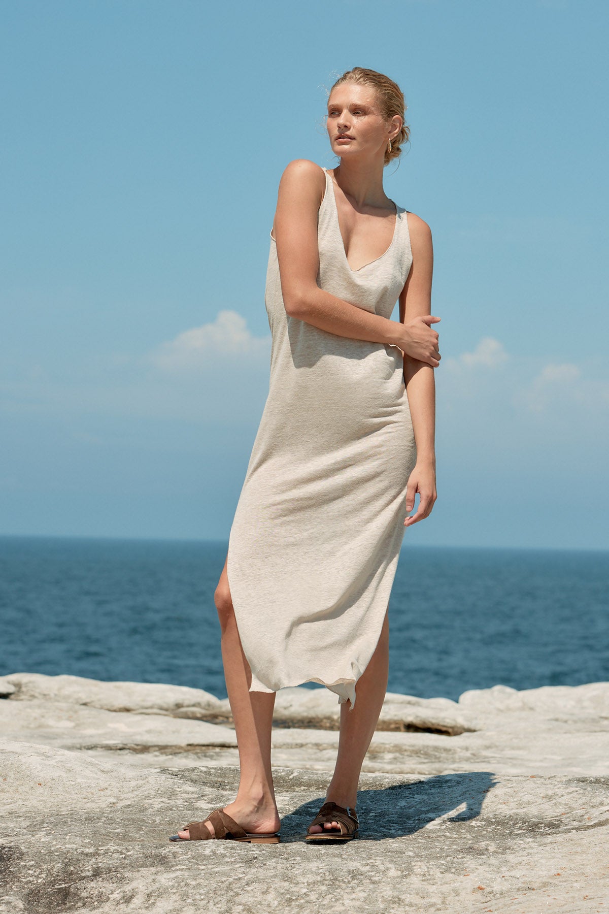 Tank Linen Dress - Natural