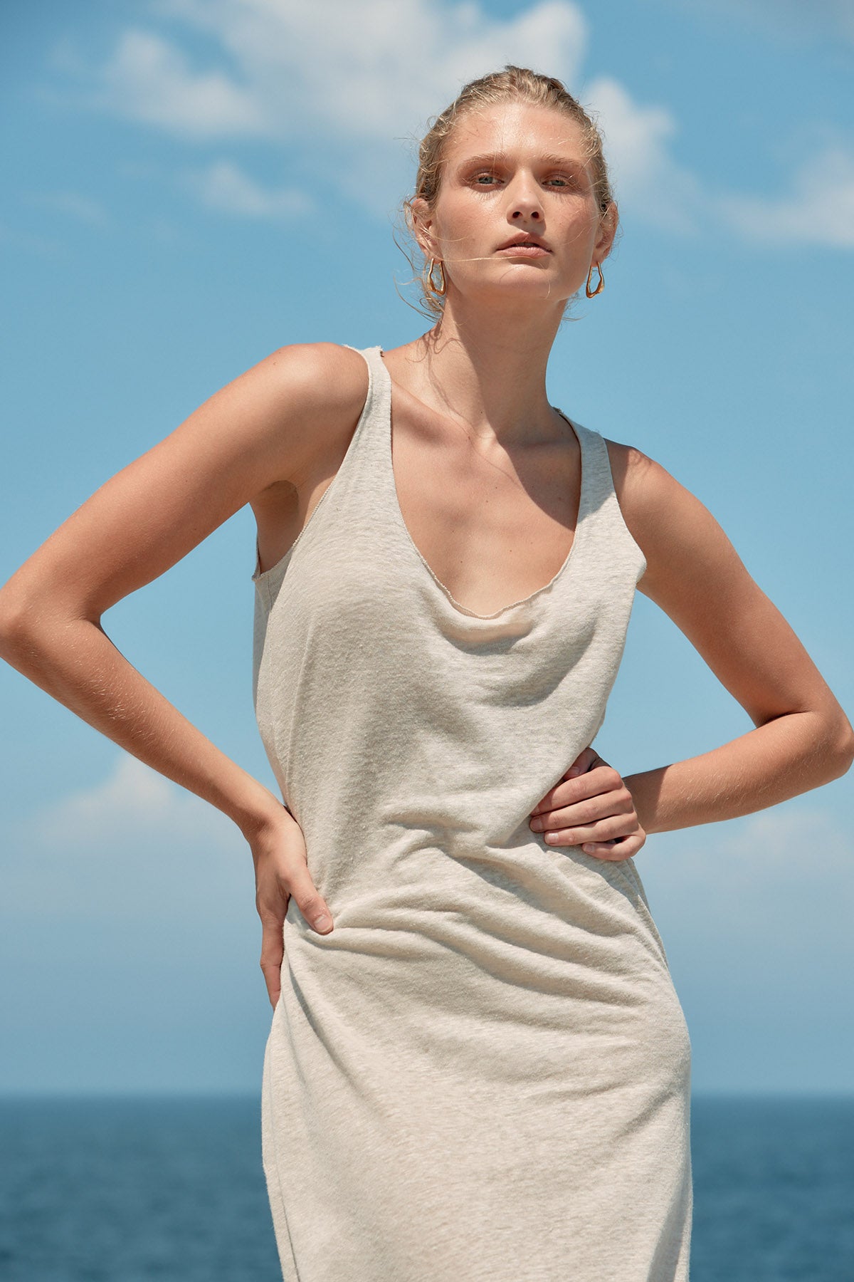 Tank Linen Dress - Natural