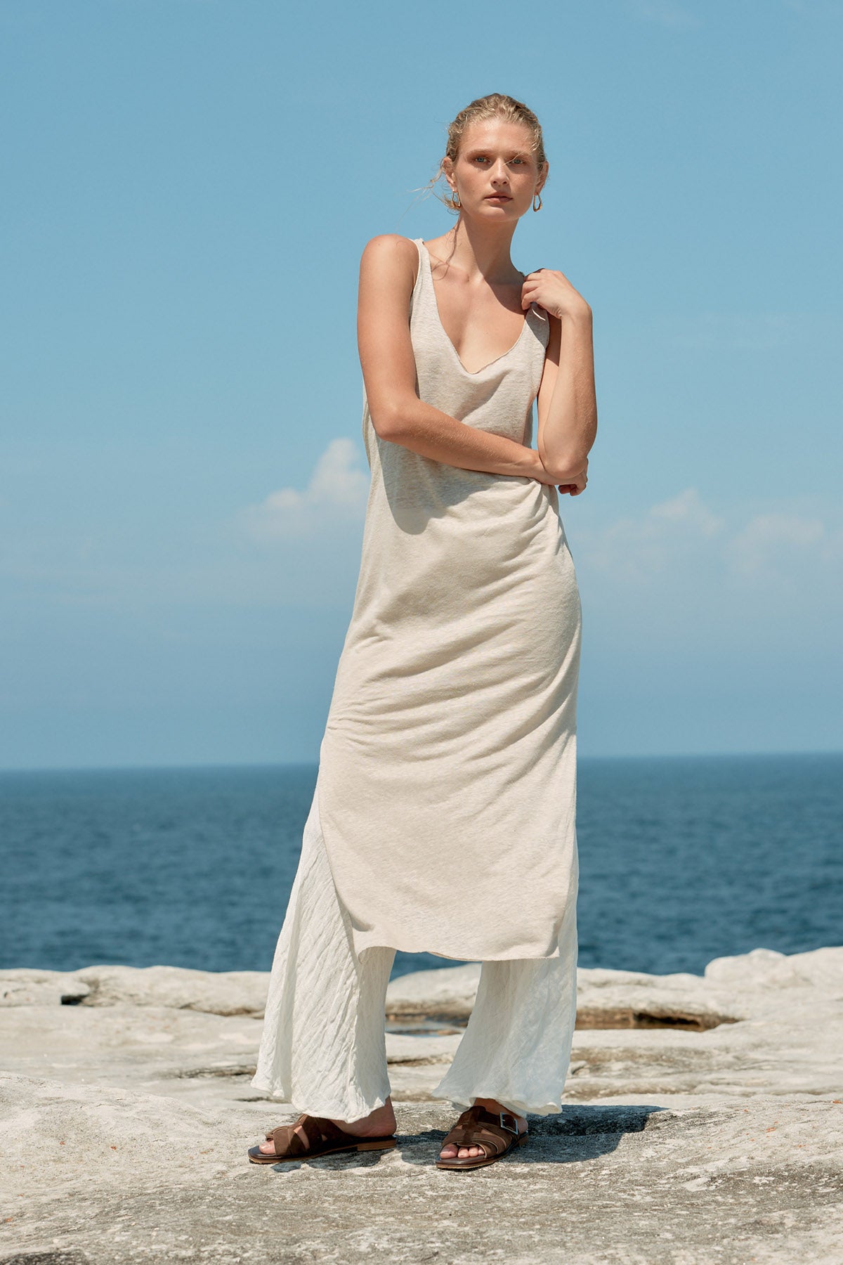Tank Linen Dress - Natural