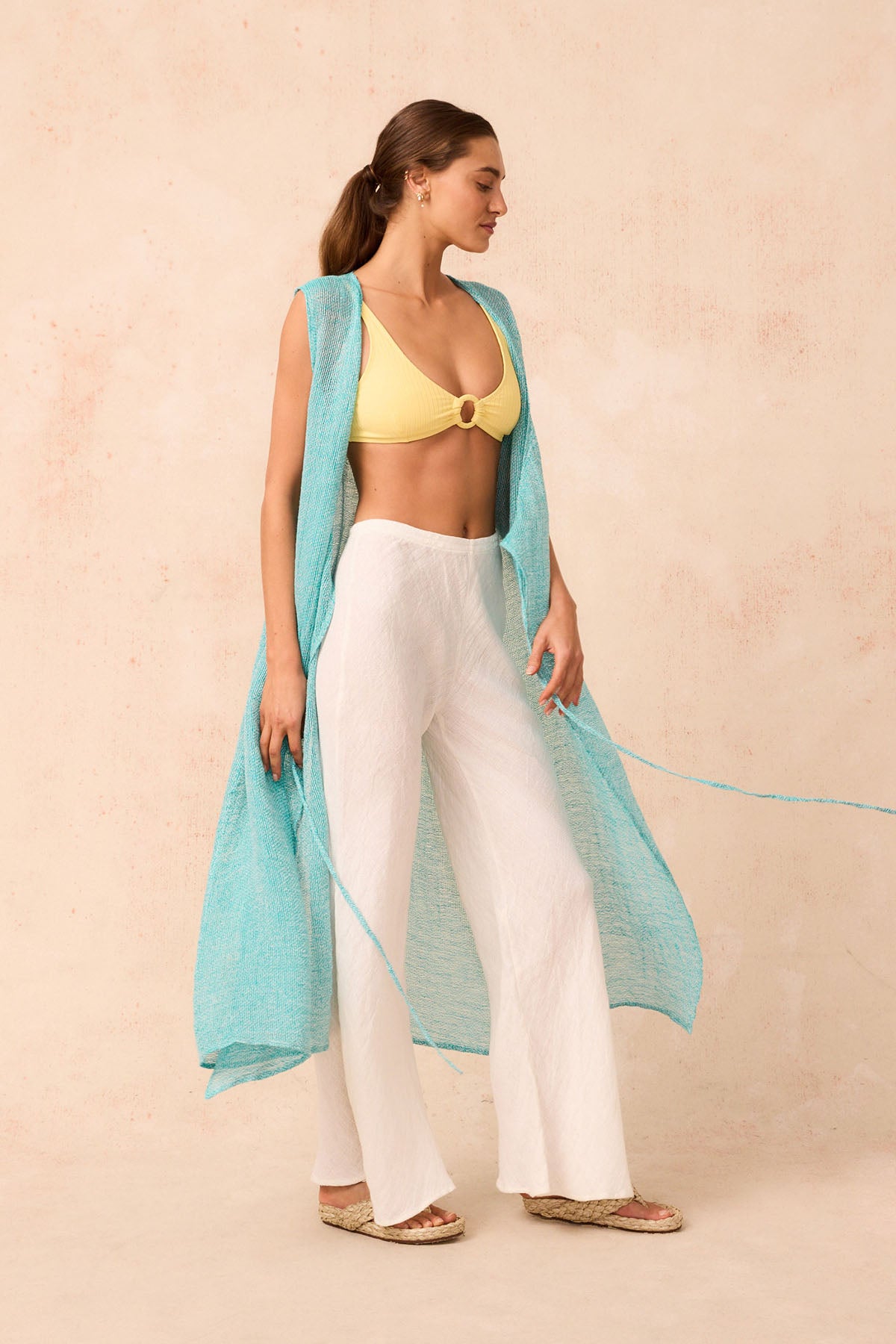 Sierra Midi Dress - Rete Turquoise