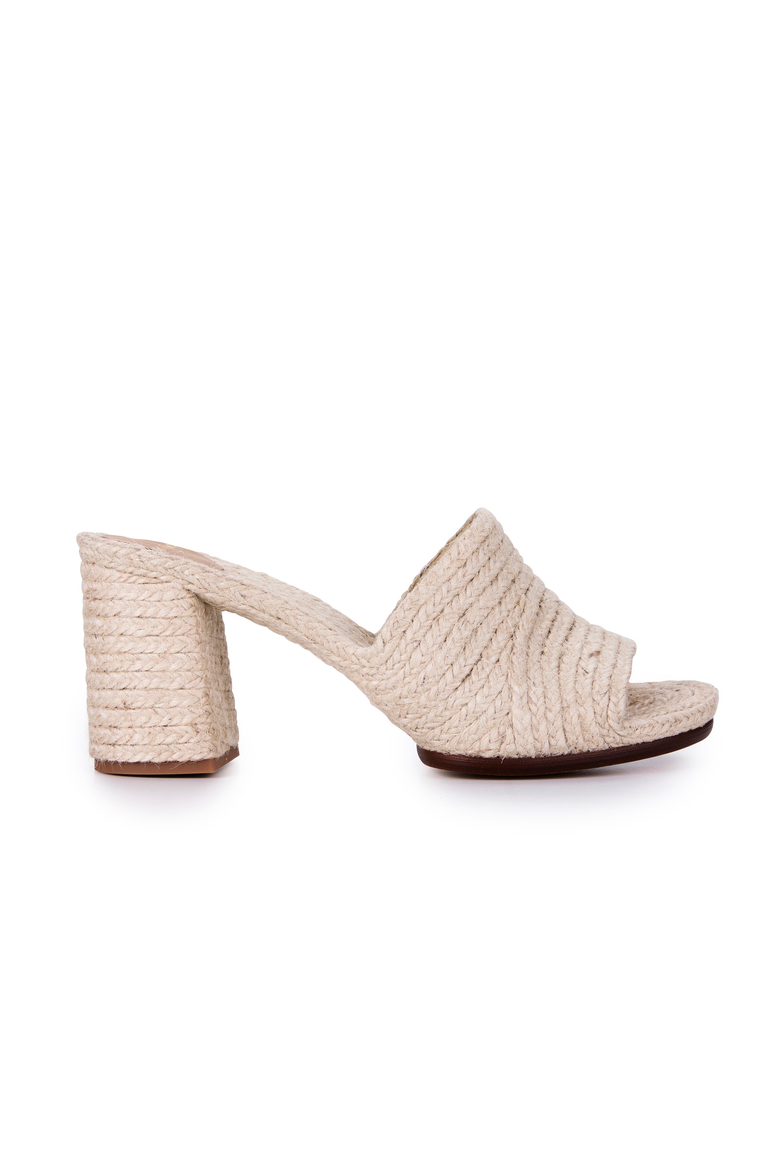 Woven Jute Mule - Natural