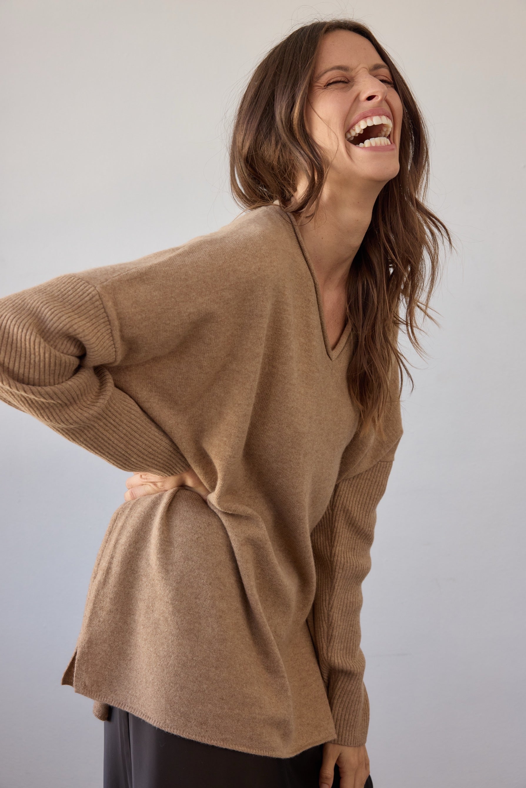 Zoe Cashmere Jumper - Camel