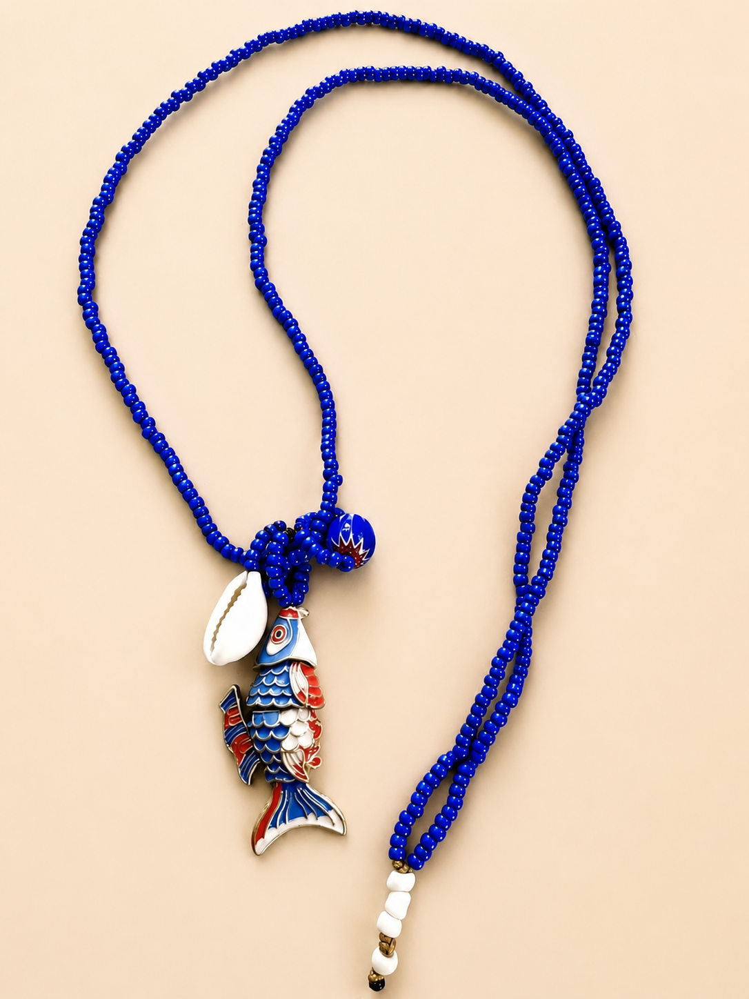 The Manitas Capris Long Necklace - Blue