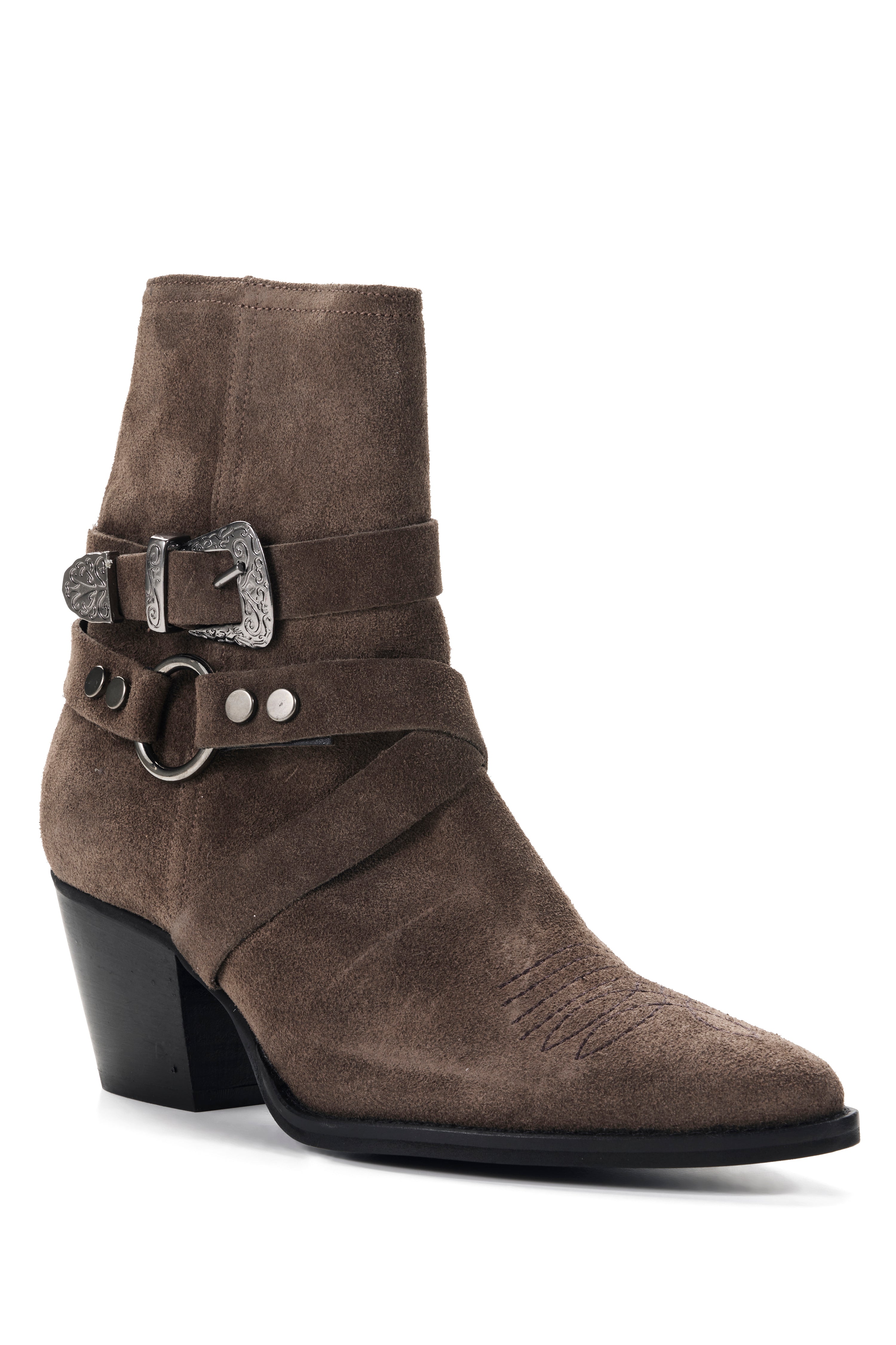 Suede Colt Boot - Dark Taupe
