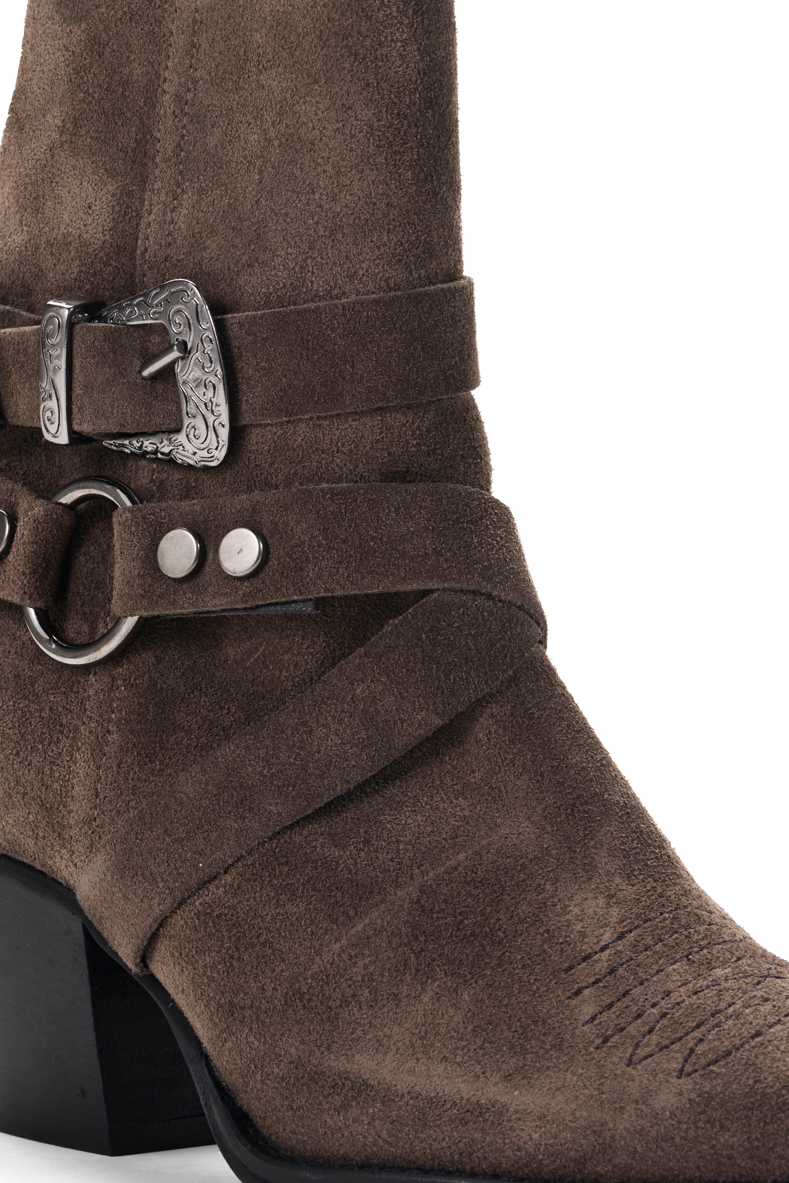 Suede Colt Boot - Dark Taupe