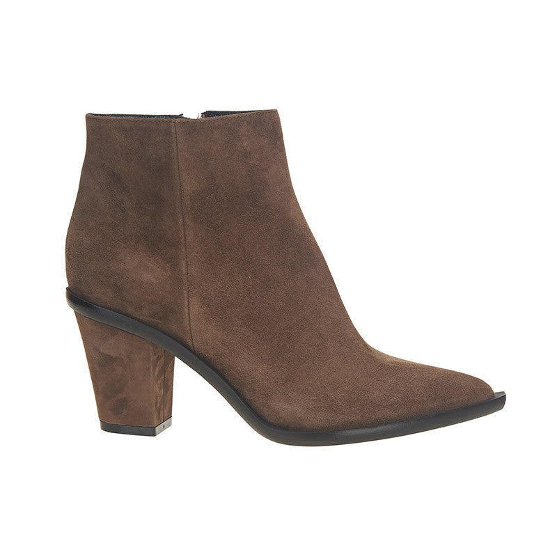 Stacked Heel Ankle Boot Bad Rose