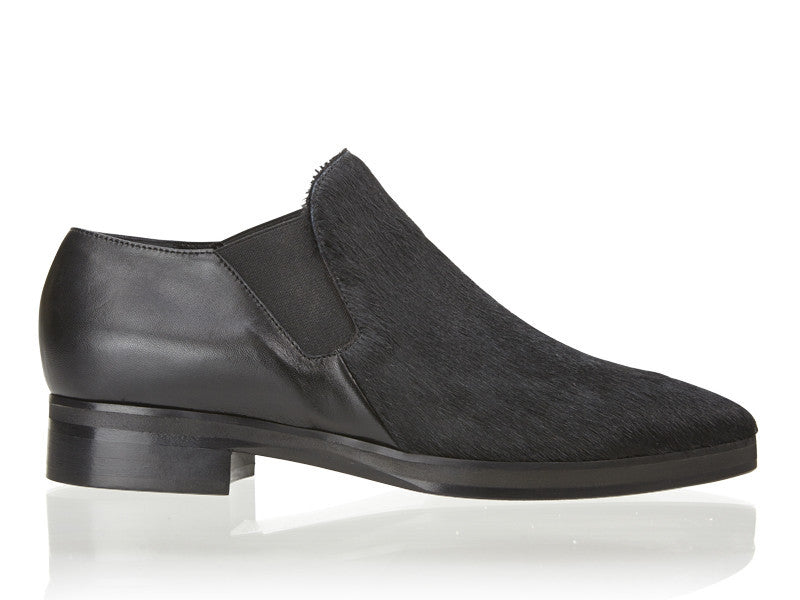 Oxford Ankle Boot - Black Pony - Size 39