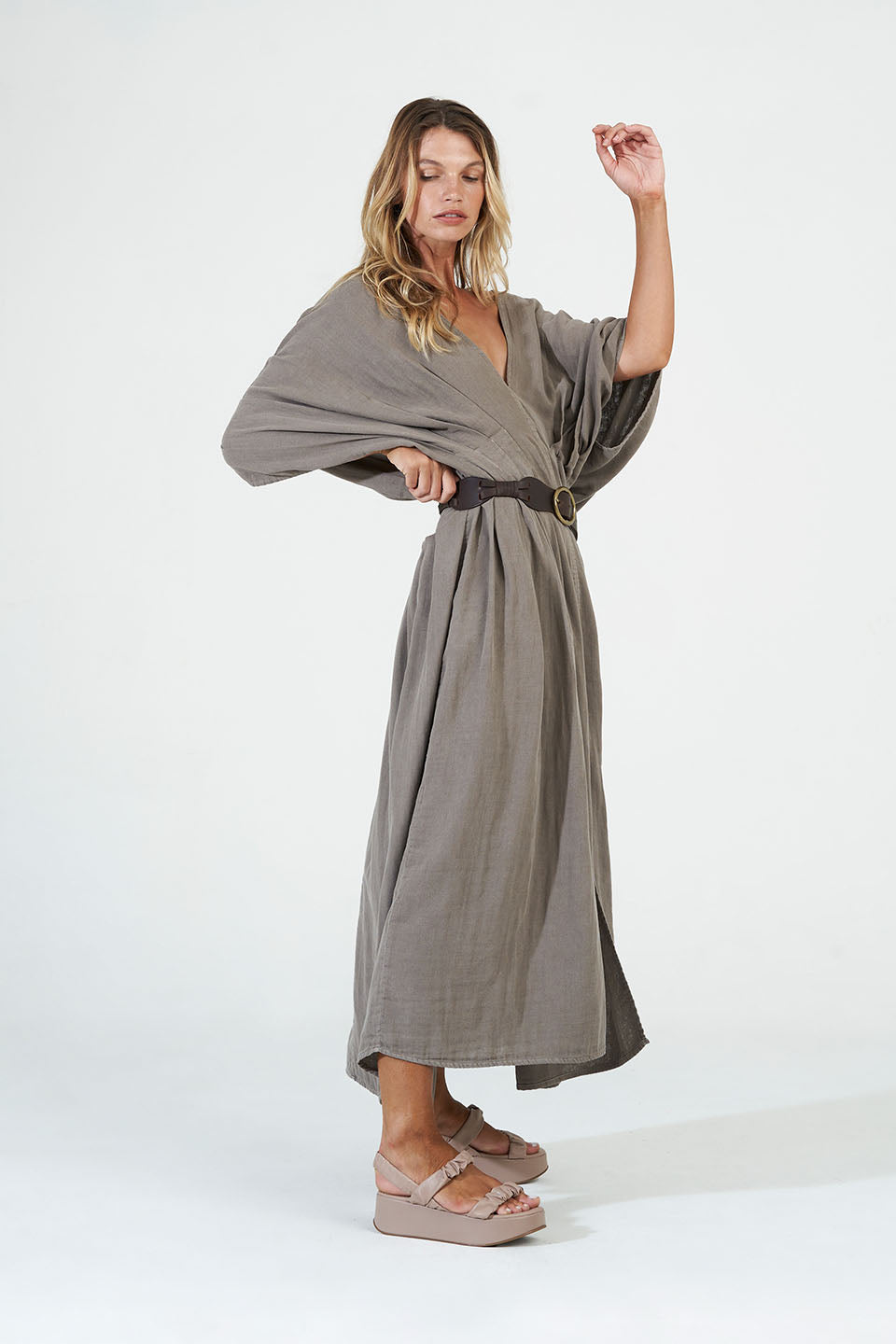 Leila Dress - Mudstone