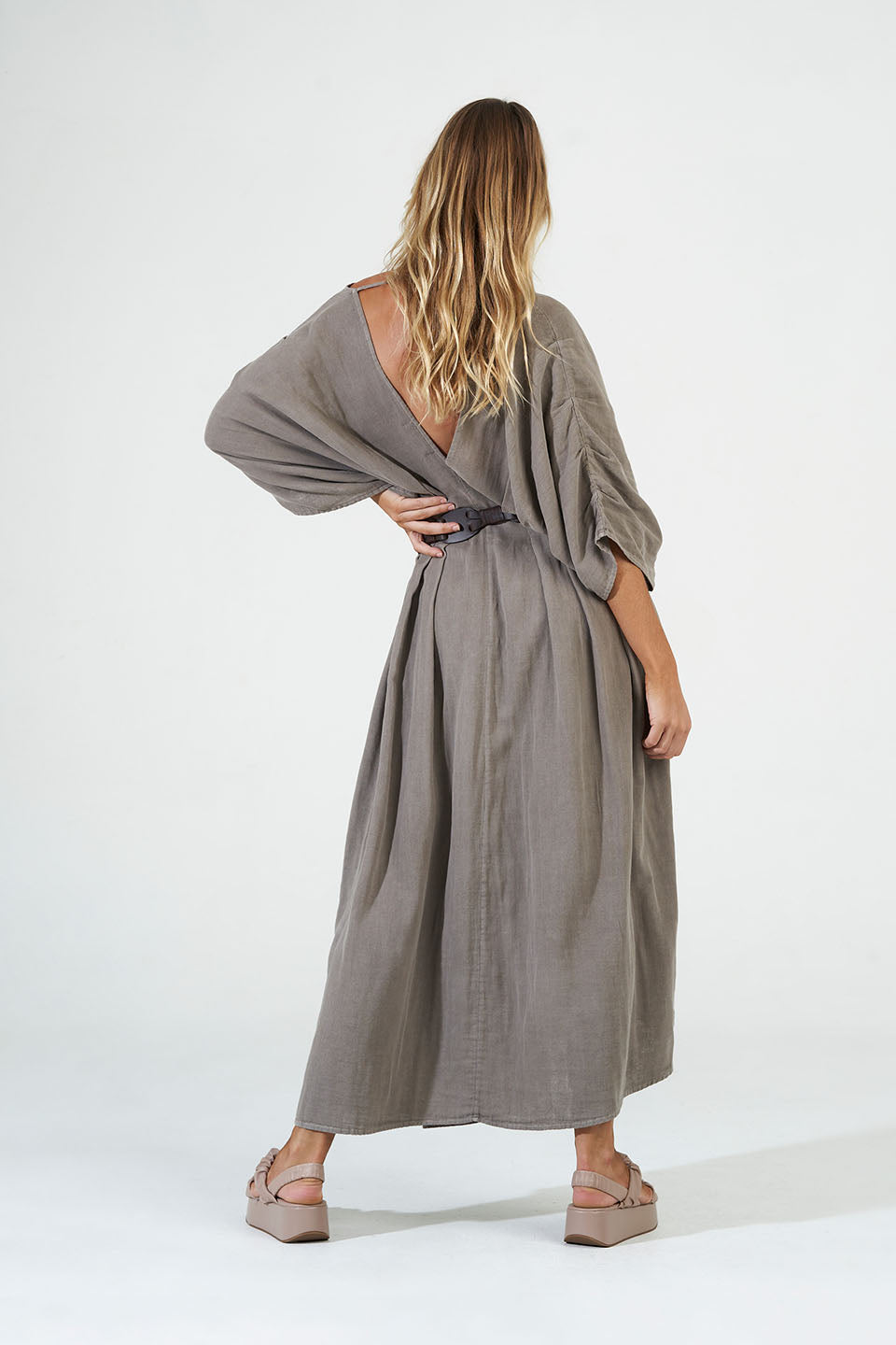 Leila Dress - Mudstone
