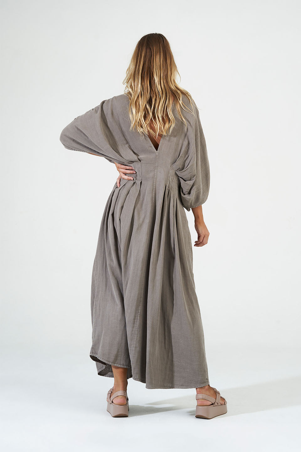 Leila Dress - Mudstone