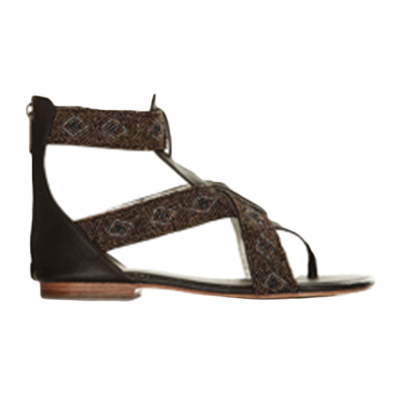 Aztec Sundails Beaded Aztec Sandal
