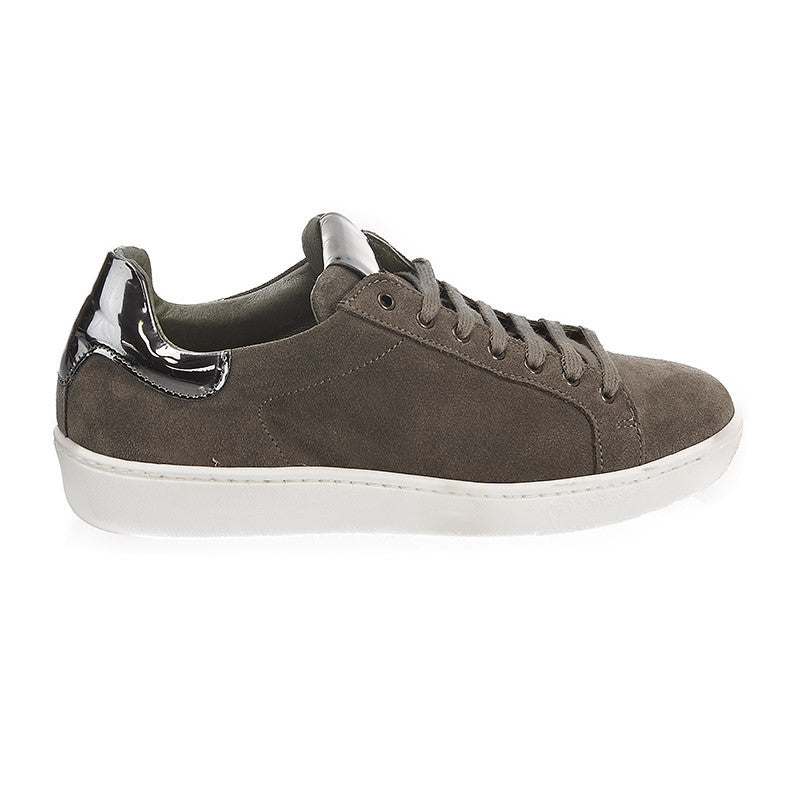 Steely Low Top Sneaker Suede Taupe